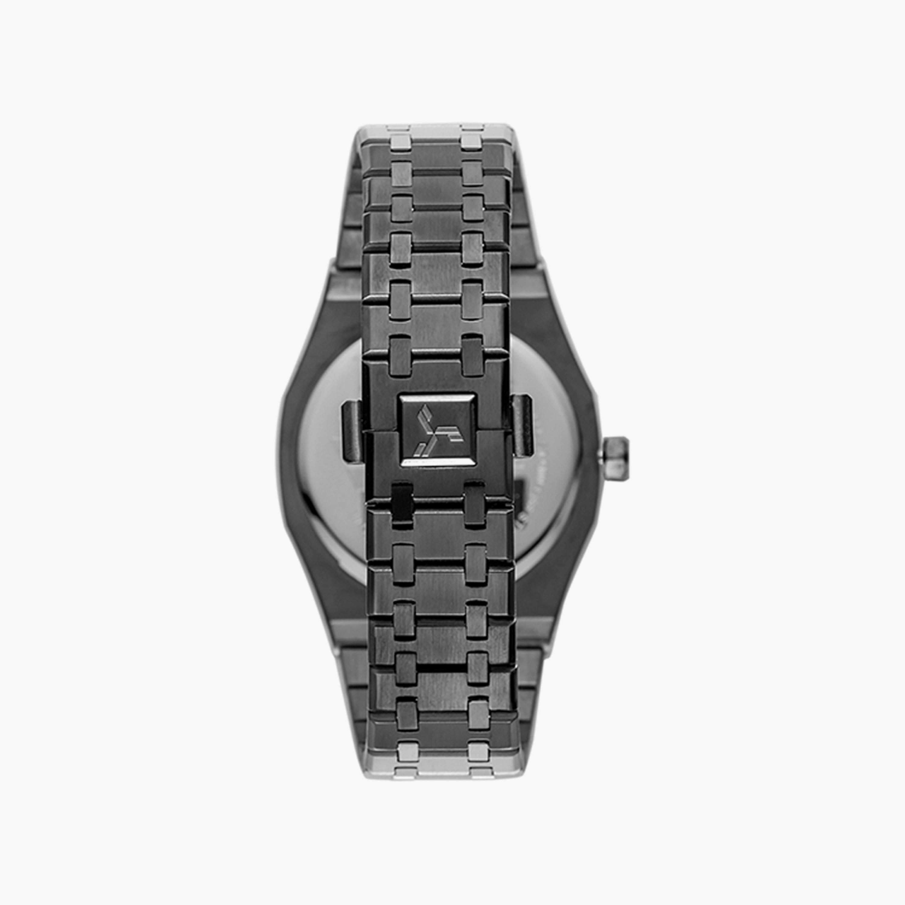 ساعة أنالوج سوداء بسوار ستانلس ستيل من تورنادو للرجال | T9009-XBXXL-men-watchesandjewellery-watches-image-3