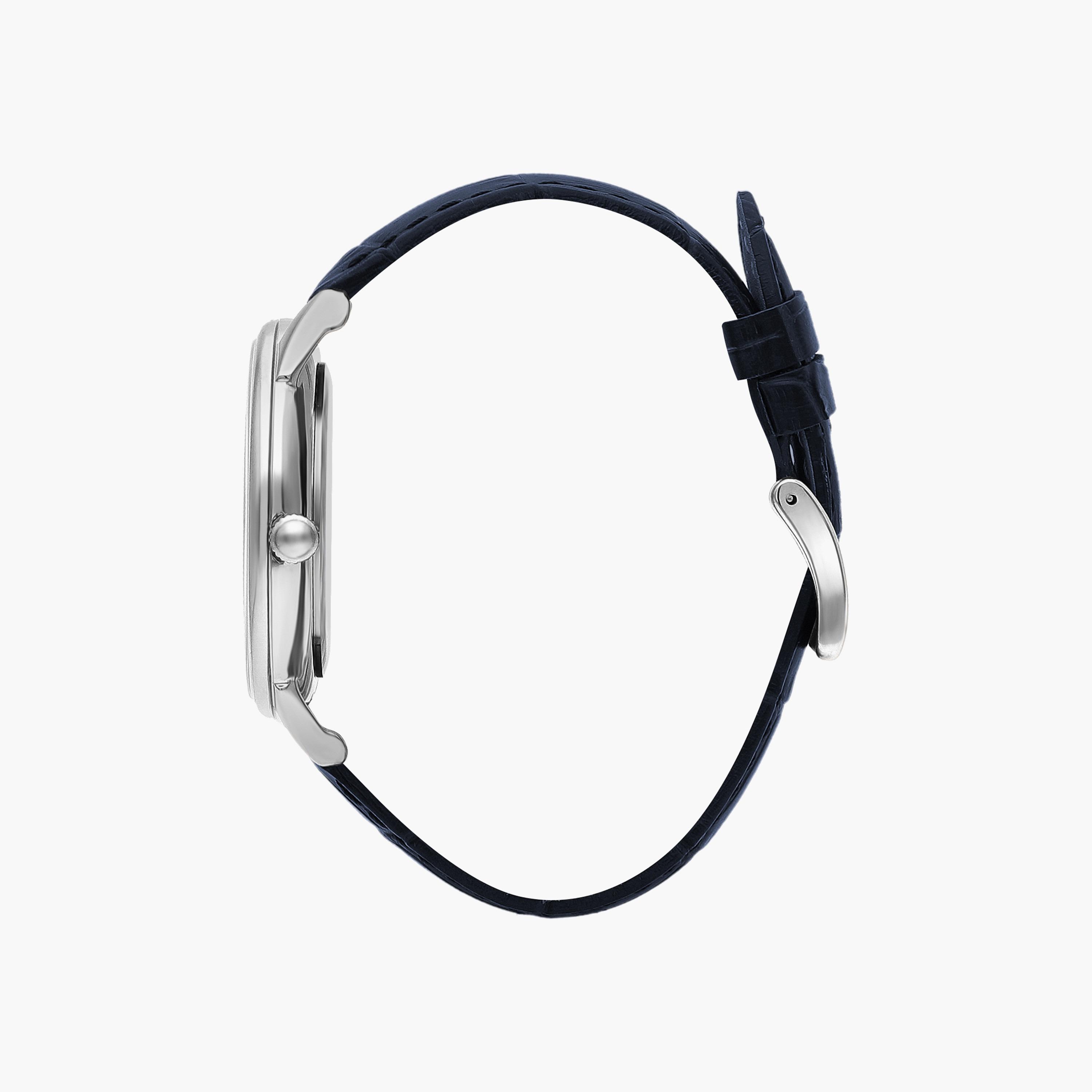 ساعة أنالوج من بيفرلي هيلز بولو كلوب بسوار جلدي أزرق داكن للرجال | BP3342X.399-men-watchesandjewellery-watches-image-2
