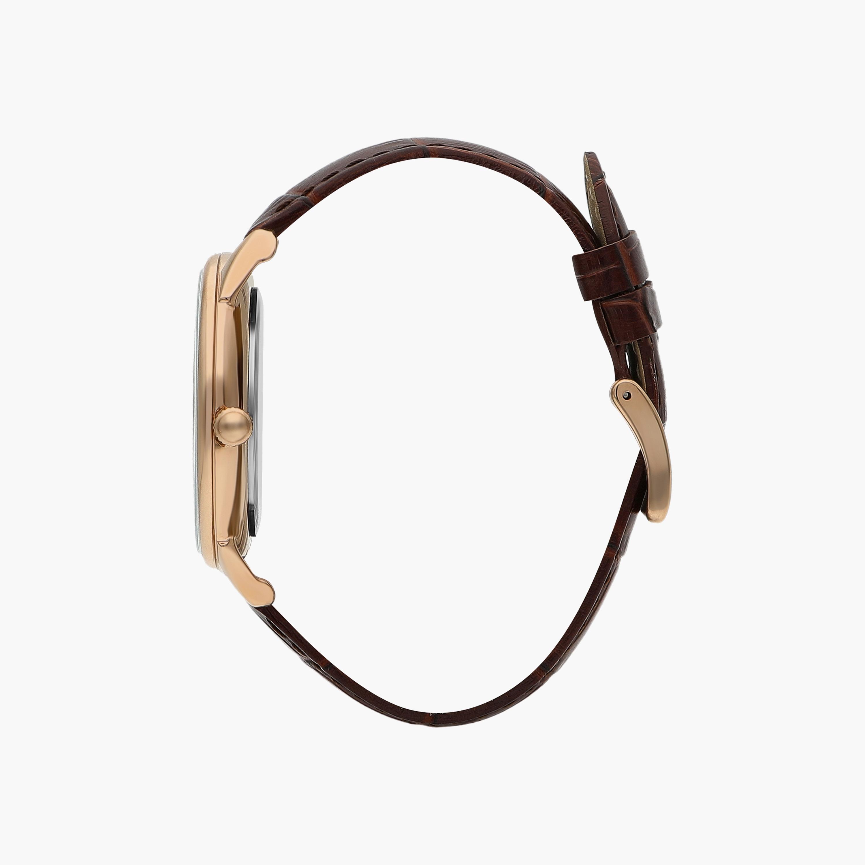 ساعة أنالوج من بيفرلي هيلز بولو كلوب بسوار جلدي بني للرجال | BP3342X.432-men-watchesandjewellery-watches-image-2