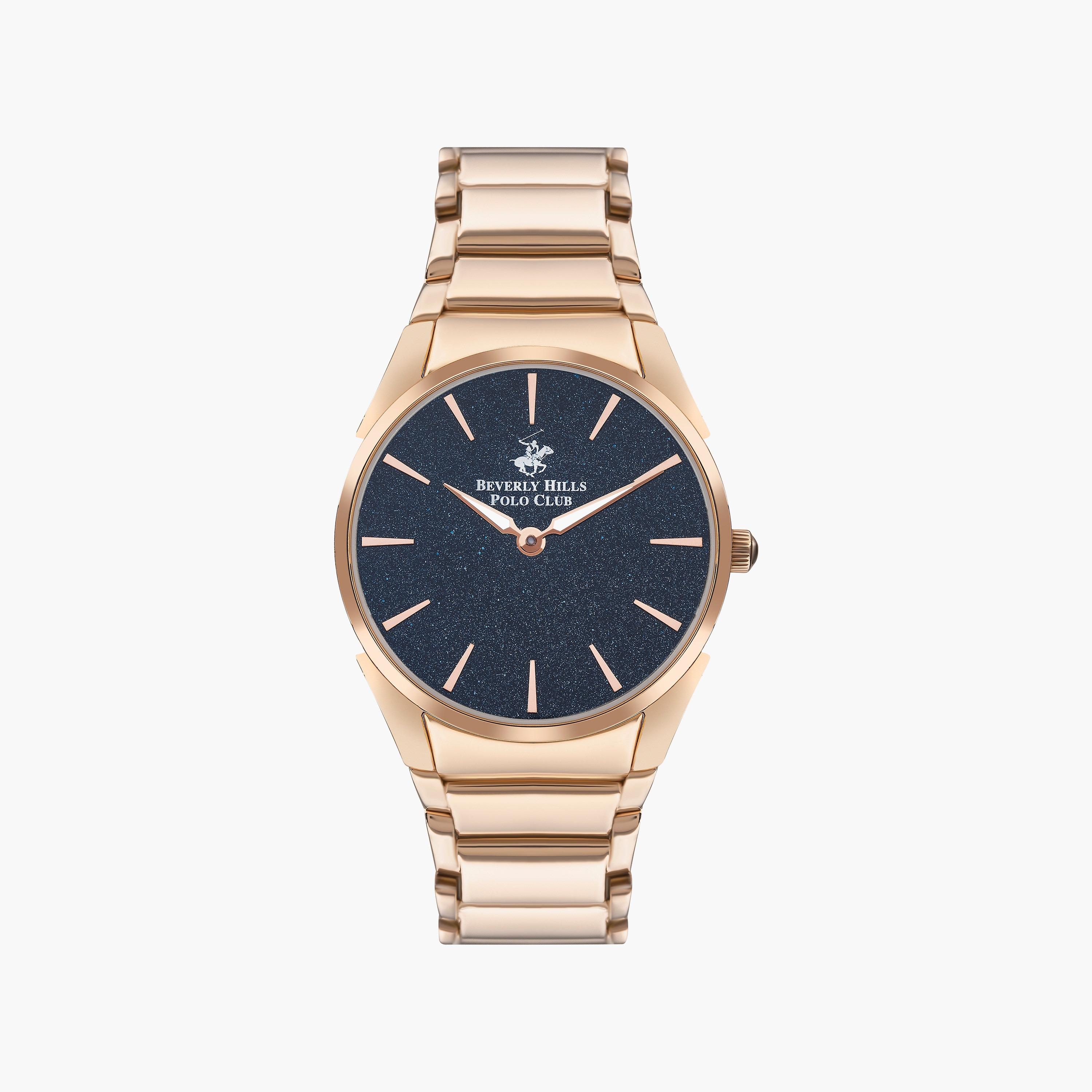 Beverly Hills Polo Club Women's Rose Gold Analog Stainless Steel Strap Watch | BP3384C.490 | 36 MM-women-watchesandjewellery-watches-image-1