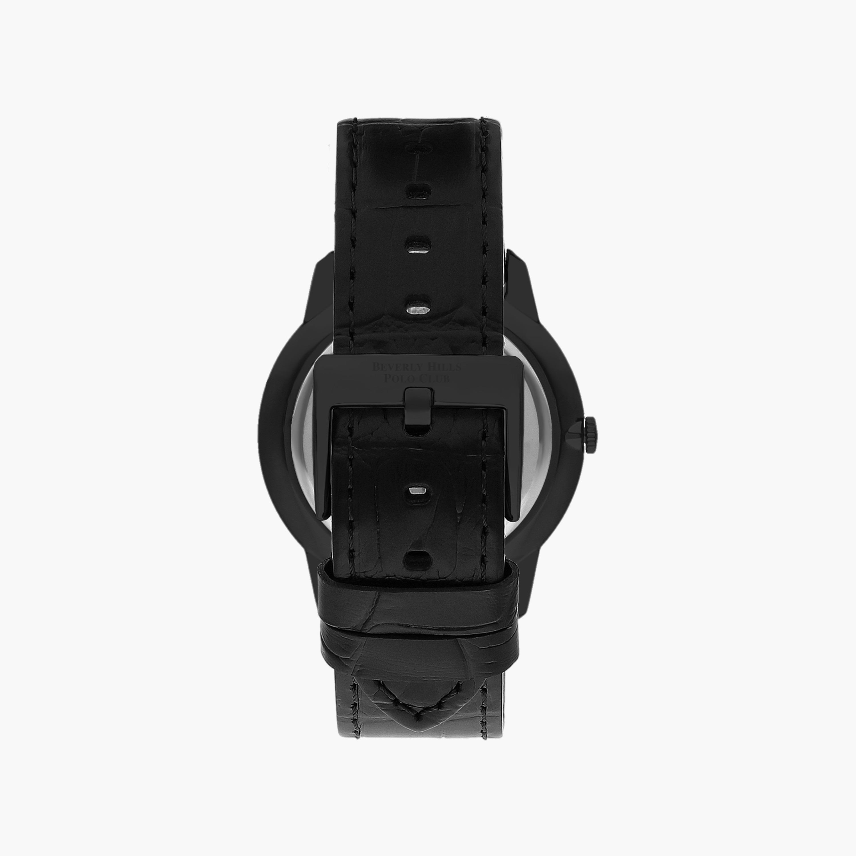 ساعة أنالوج من بيفرلي هيلز بولو كلوب بعقارب وسوار جلدي أسود للرجال | BP3393X.691-men-watchesandjewellery-watches-image-3