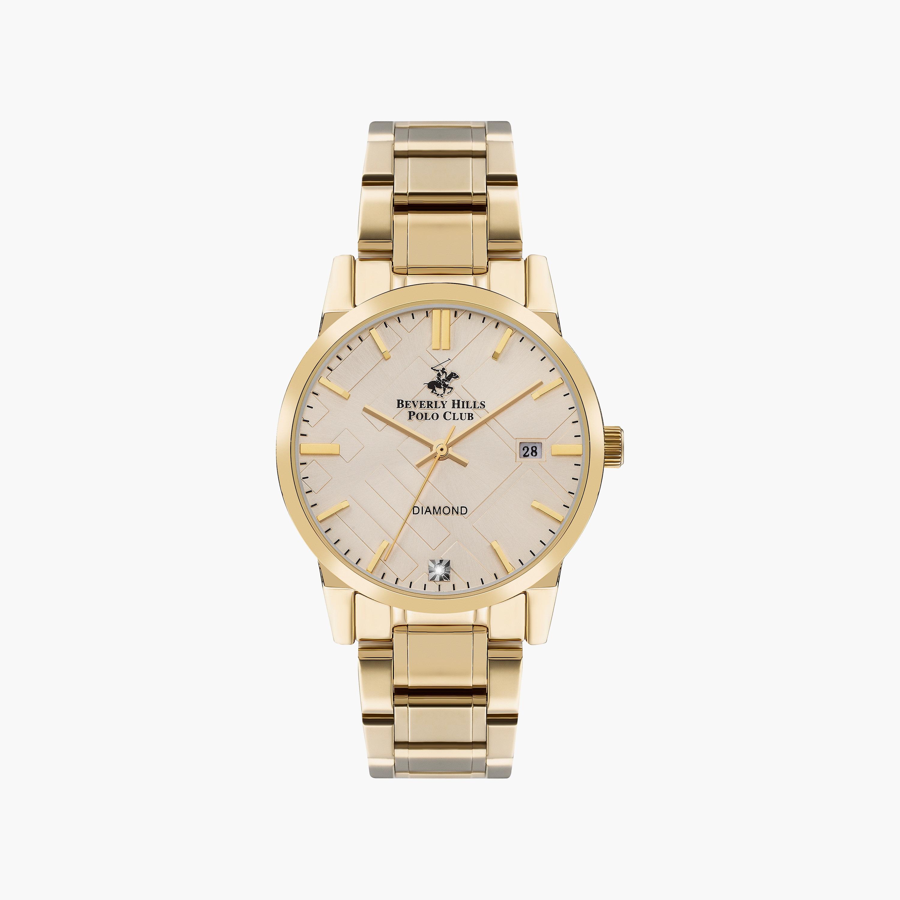 Beverly Hills Polo Club Women's Gold Analog Stainless Steel Strap Watch | BP3398C.110 | 35 MM-women-watchesandjewellery-watches-image-1