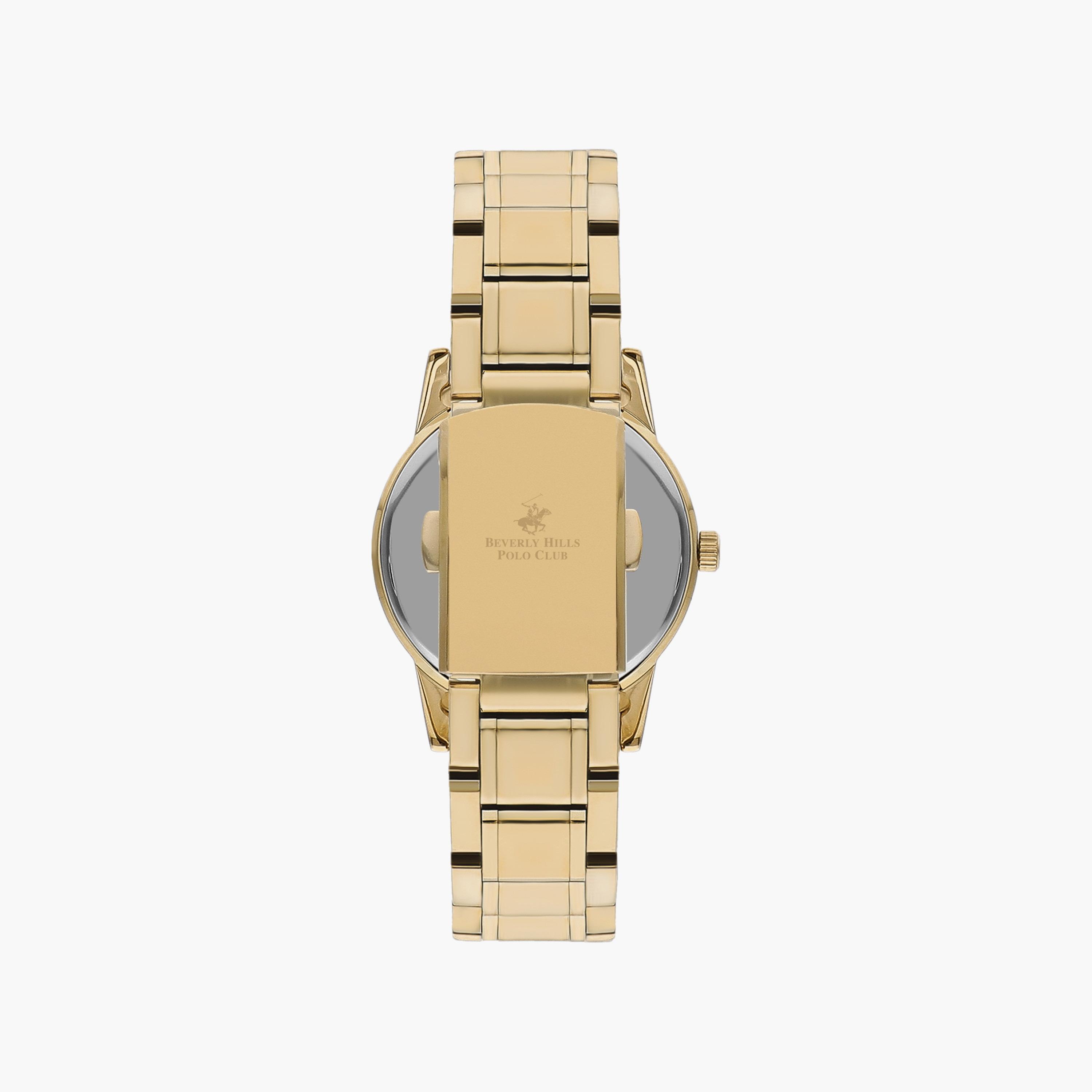 Beverly Hills Polo Club Women's Gold Analog Stainless Steel Strap Watch | BP3398C.110 | 35 MM-women-watchesandjewellery-watches-image-3