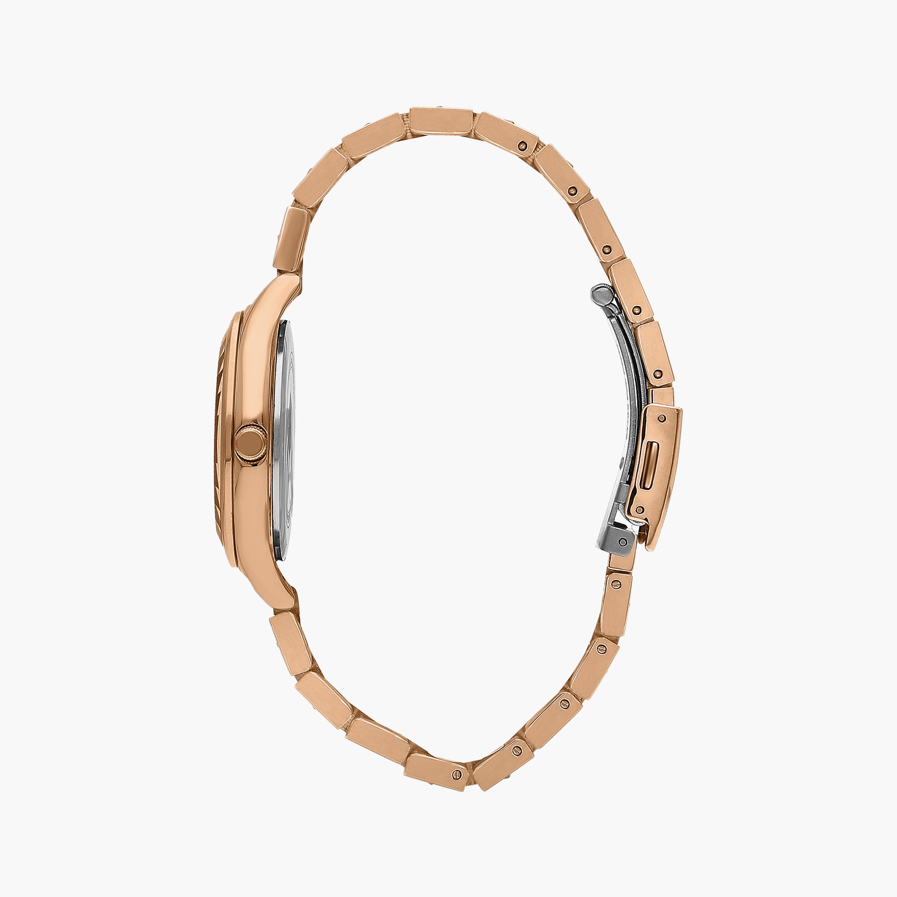 ساعة أنالوج ذهبية وردية بسوار ستانلس ستيل من لي كوبر للنساء | LC07113.420-women-watchesandjewellery-watches-image-2