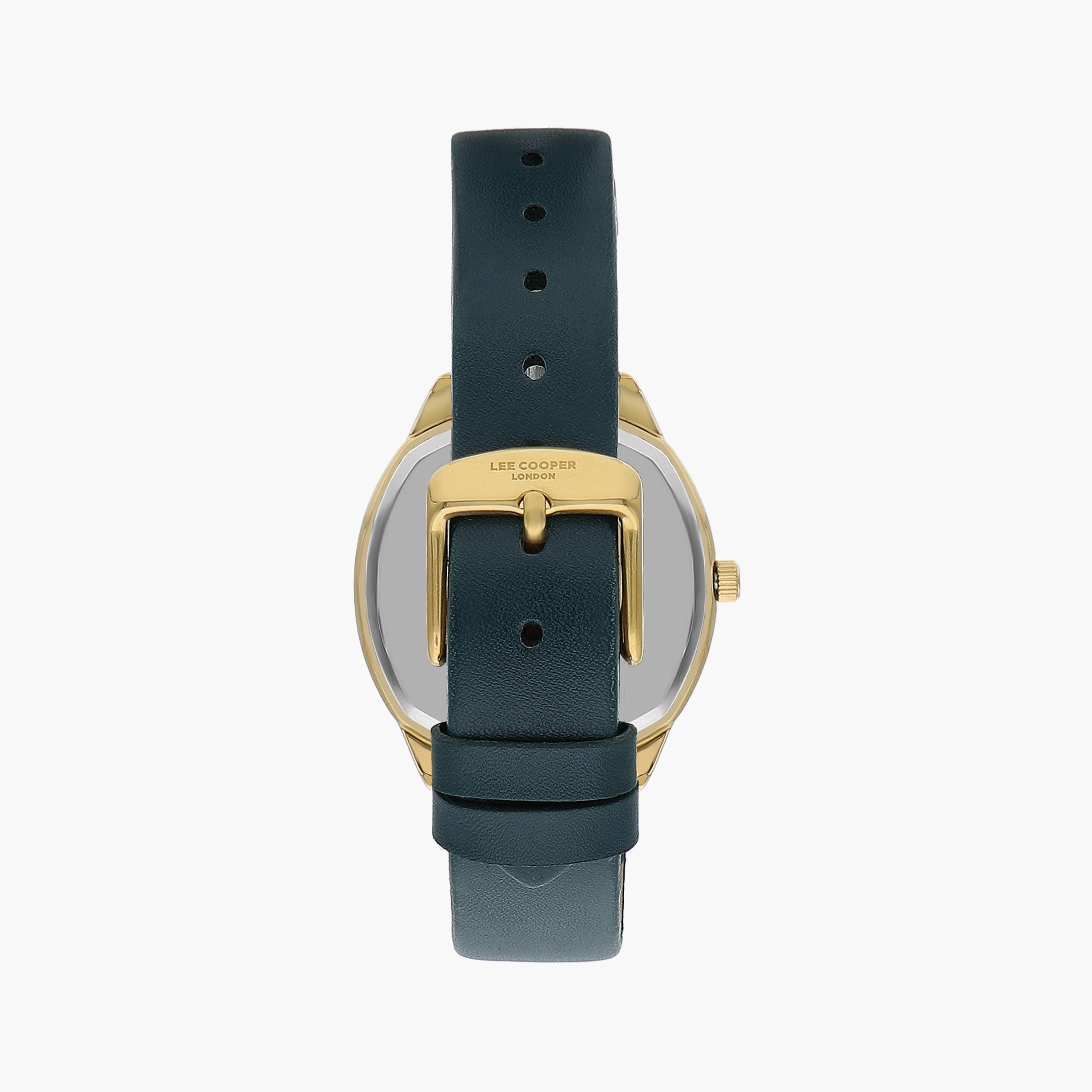ساعة انالوج من لي كوبر للنساء بسوار جلدي مع لون أخضر | LC07578.177-women-watchesandjewellery-watches-image-3