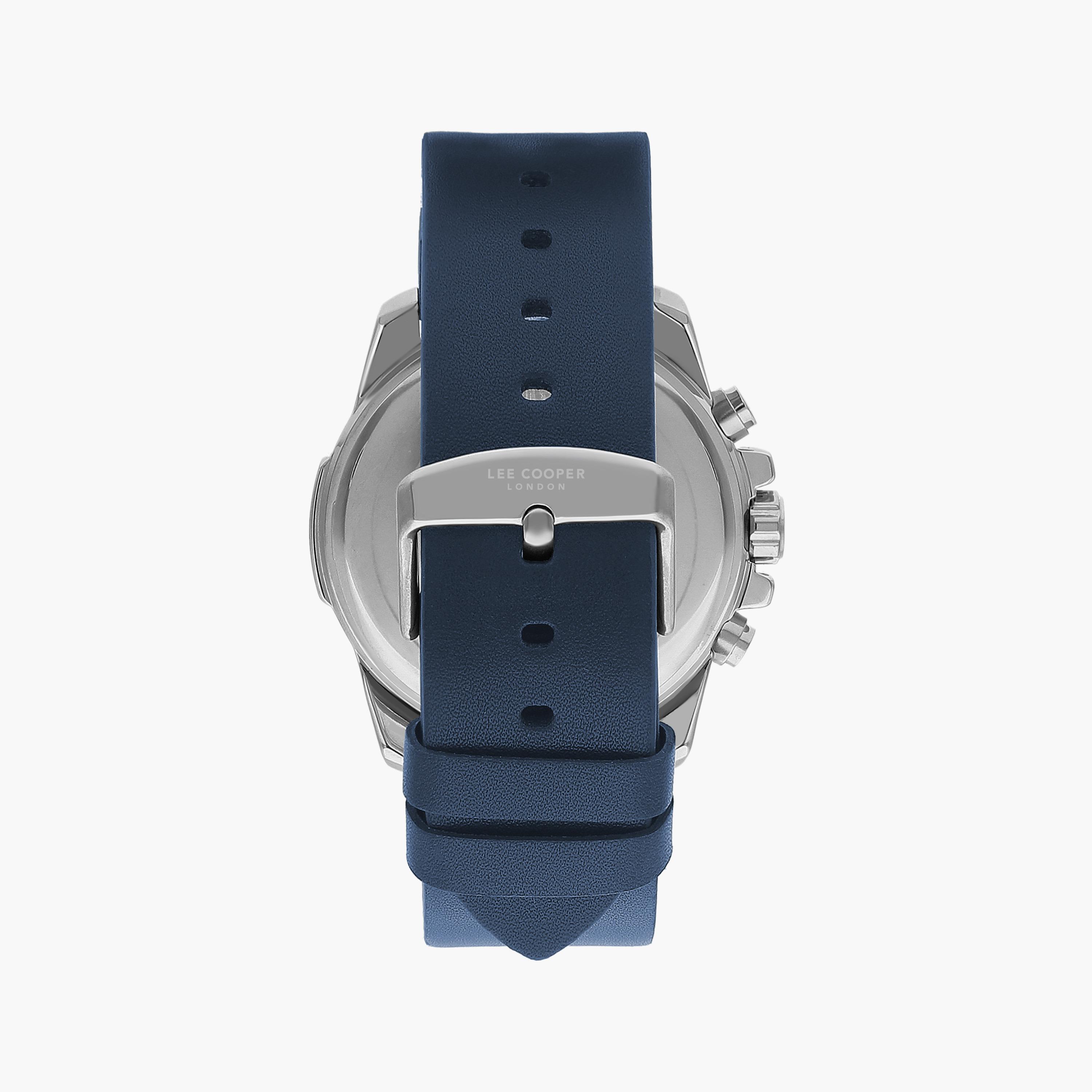 ساعة كرونوغراف بسوار جلدي ازرق للرجال من لي كوبر | LC07613.399-men-watchesandjewellery-watches-image-3