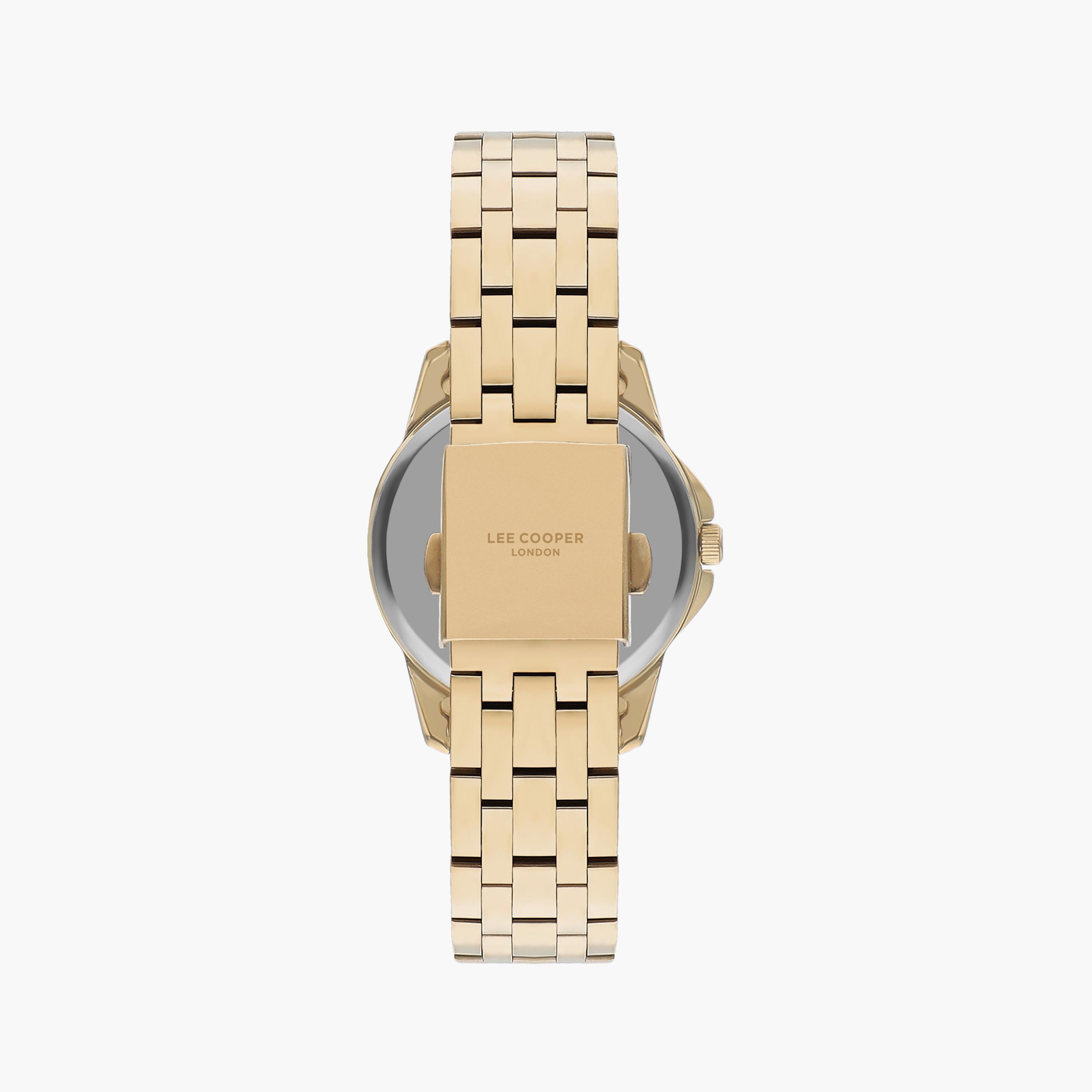 ساعة أنالوج ذهبية بسوار ستانلس ستيل من لي كوبر للنساء | LC07683.130-women-watchesandjewellery-watches-image-3