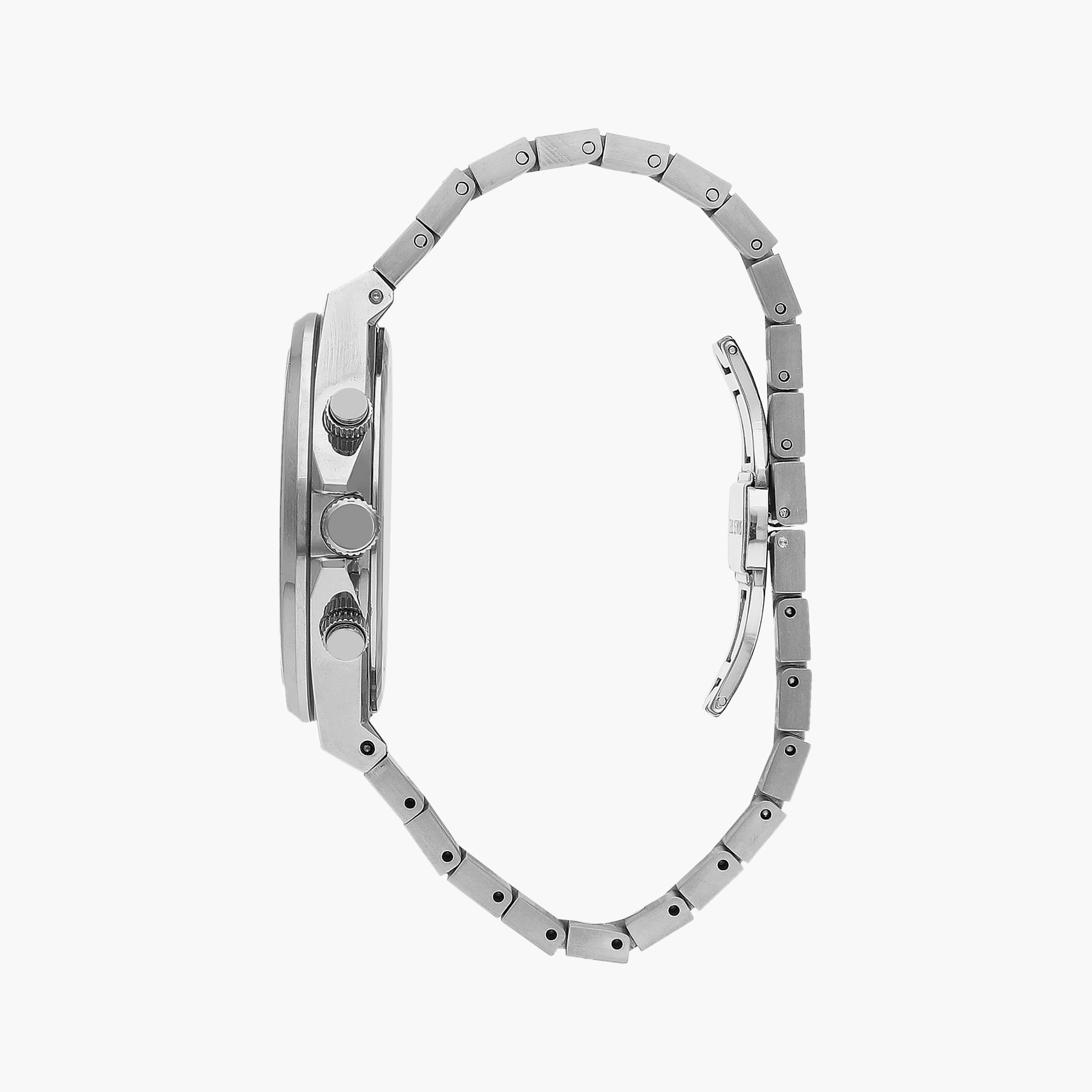 ساعة كرونوغراف فضية بسوار ستانلس ستيل من لي كوبر للرجال | LC07717.390-men-watchesandjewellery-watches-image-2