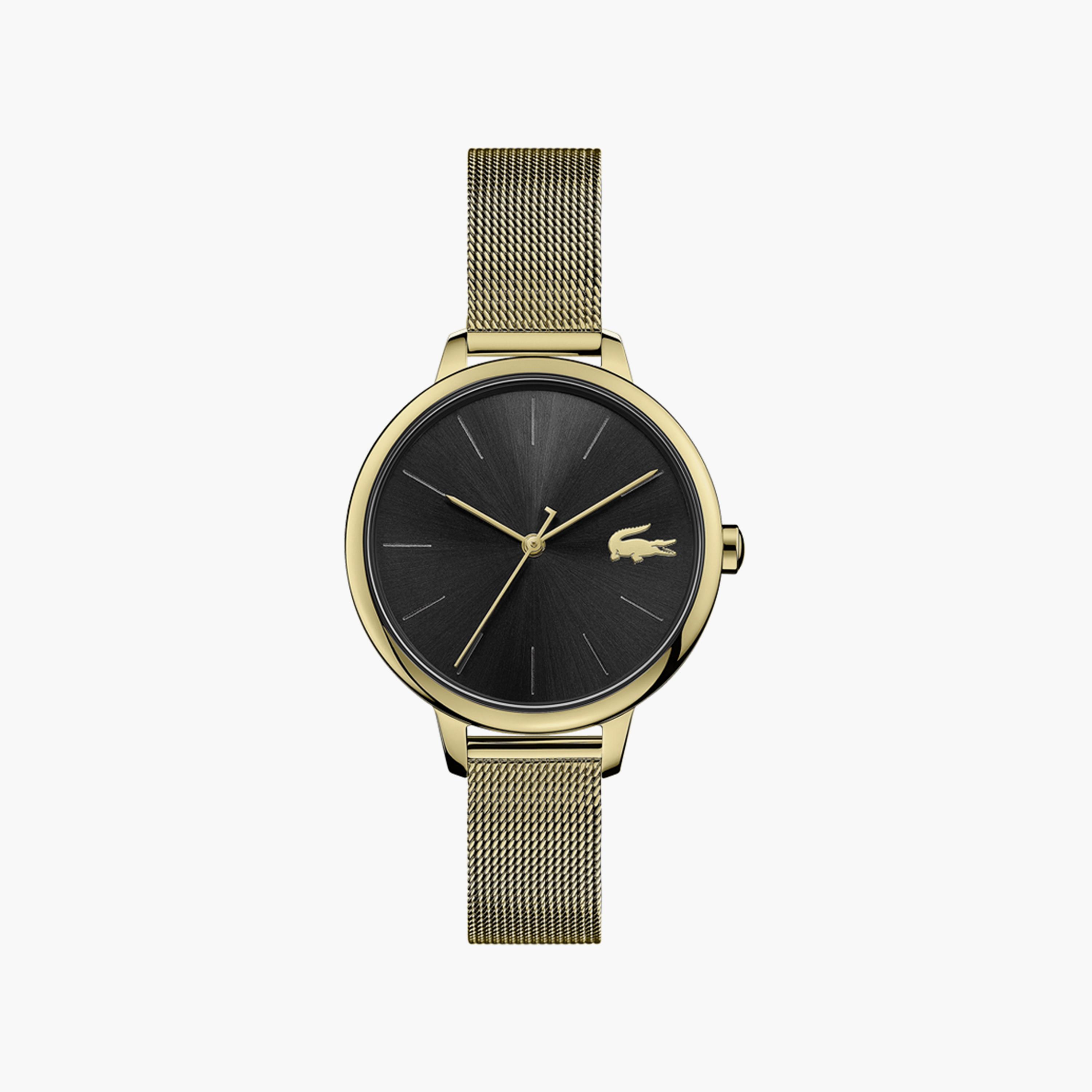 ساعة أنالوج للنساء 34 ملم بسوار ستانلس ستيل ذهبي من لاكوست | 2001102-women-watchesandjewellery-watches-image-1