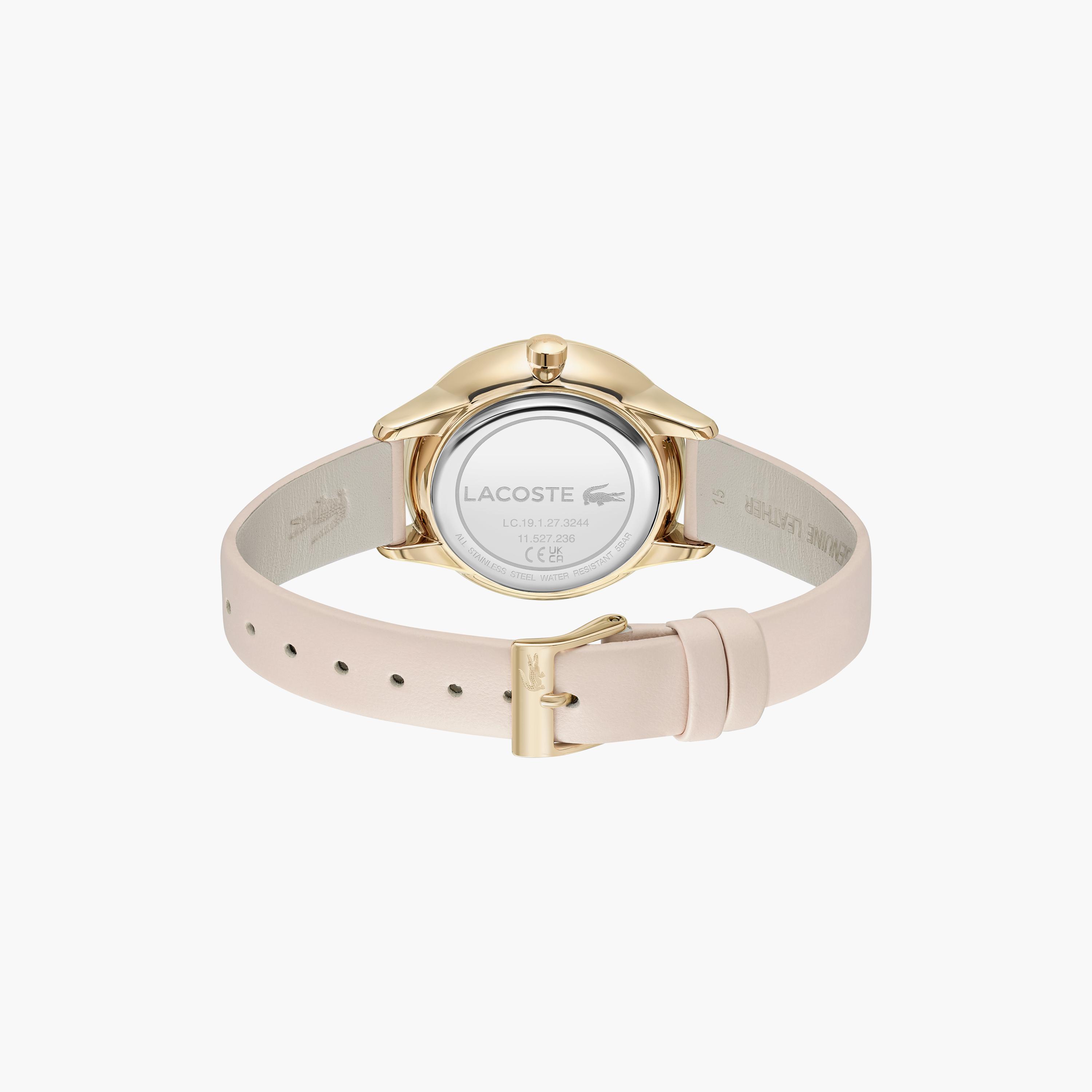ساعة أنالوج بلون وردي للنساء 36 ملم بسوار جلدي من لاكوست | 2001206-women-watchesandjewellery-watches-image-3