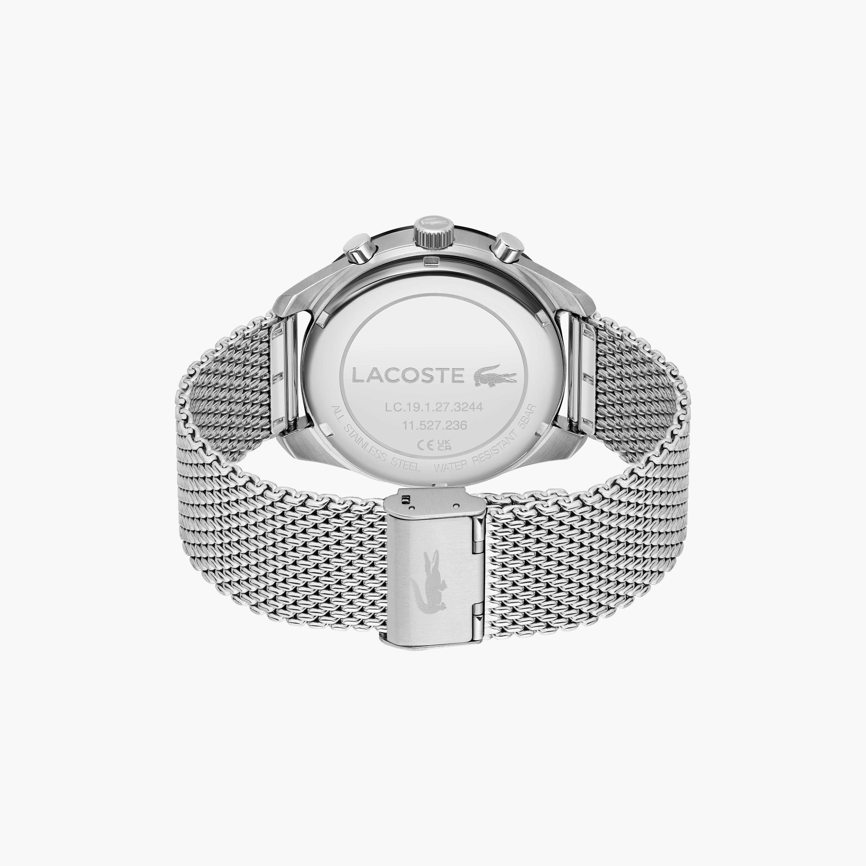 ساعة كرونوغراف بلون فضي للرجال 42 ملم بسوار ستانلس ستيل من لاكوست | 2011163-men-watchesandjewellery-watches-image-3