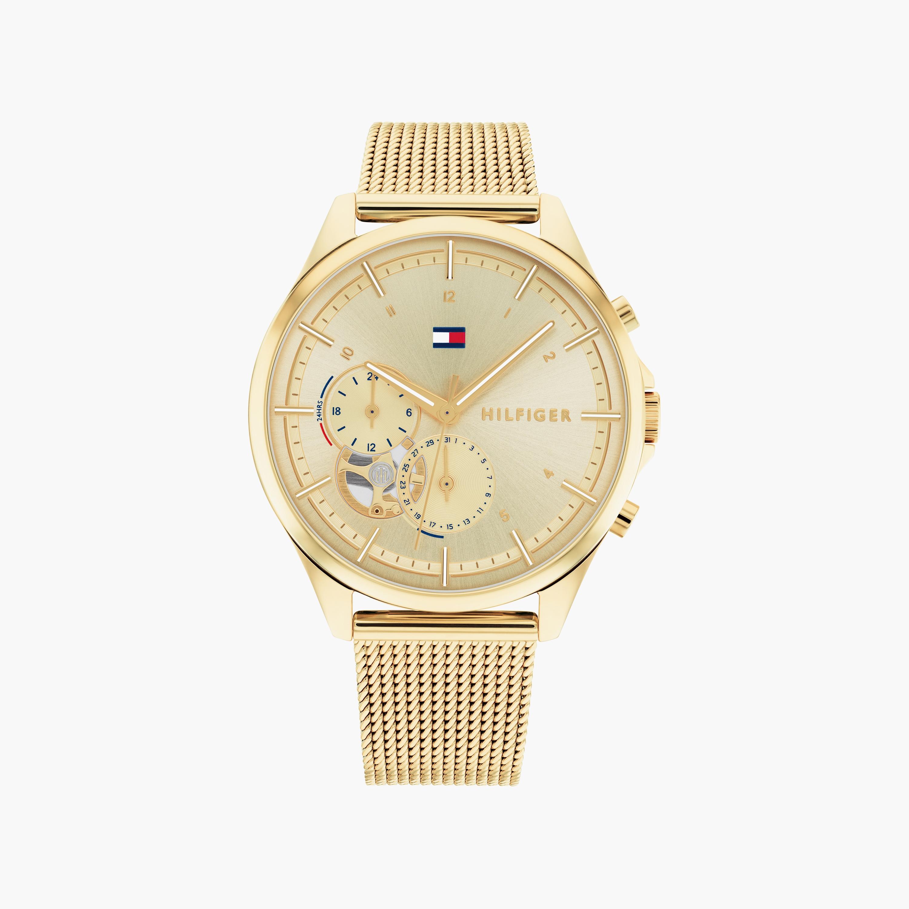 Tommy Hilfiger Women's 38 MM Gold Chronograph Stainless Steel Strap Watch | 1782417-women-watchesandjewellery-watches-image-1