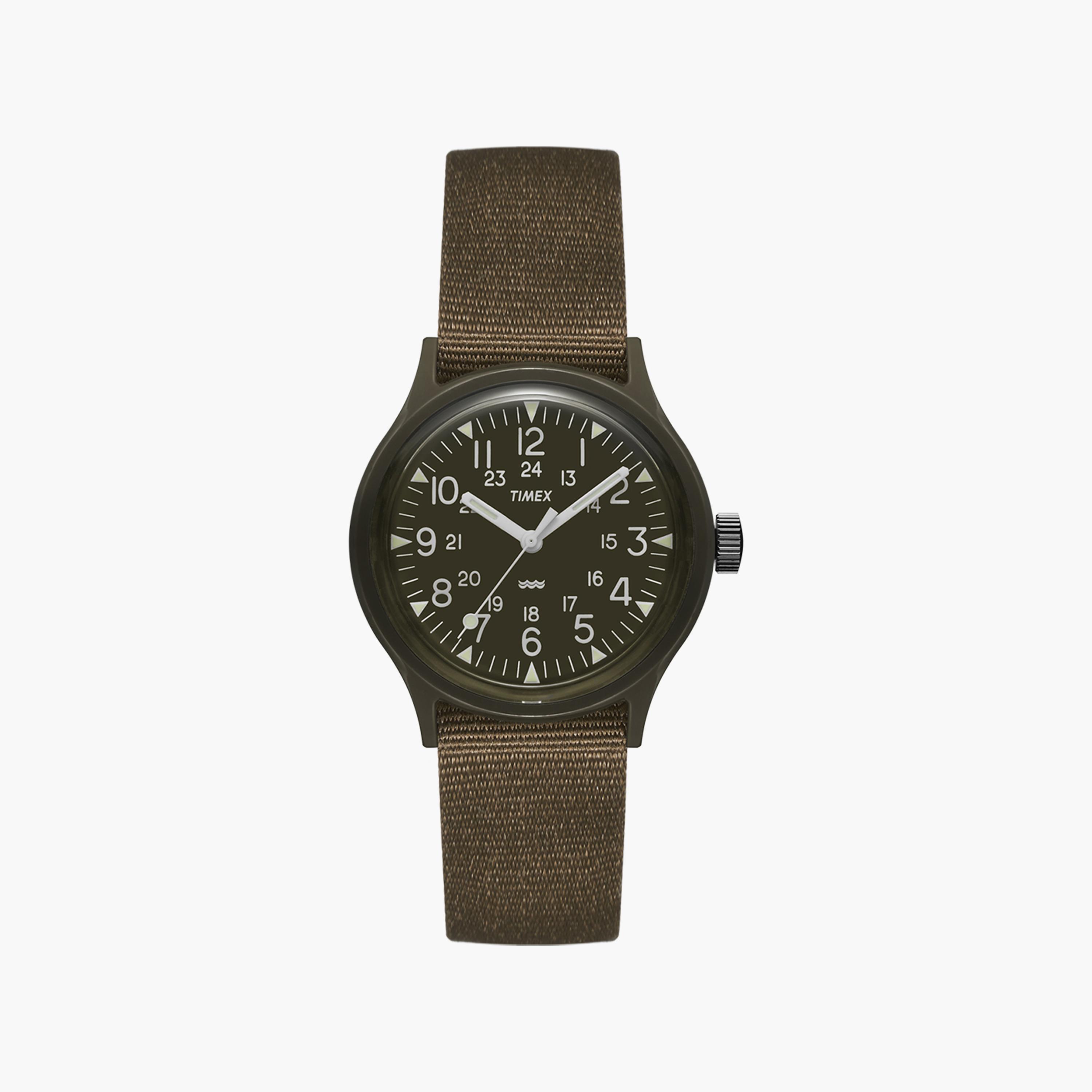 Buy Men s Timex Green Analog Fabric Strap Watch TW2P88400 Online Centrepoint UAE