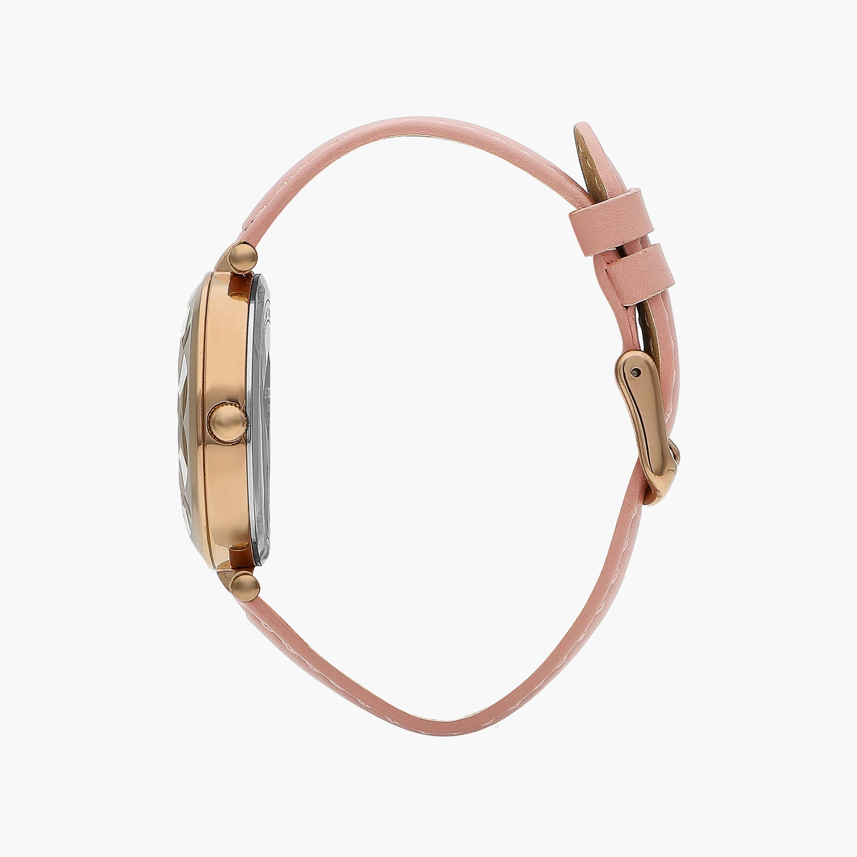 ساعة انالوج من لي كوبر للنساء بسوار جلدي مع لون وردي | LC07602.418-women-watchesandjewellery-watches-image-2