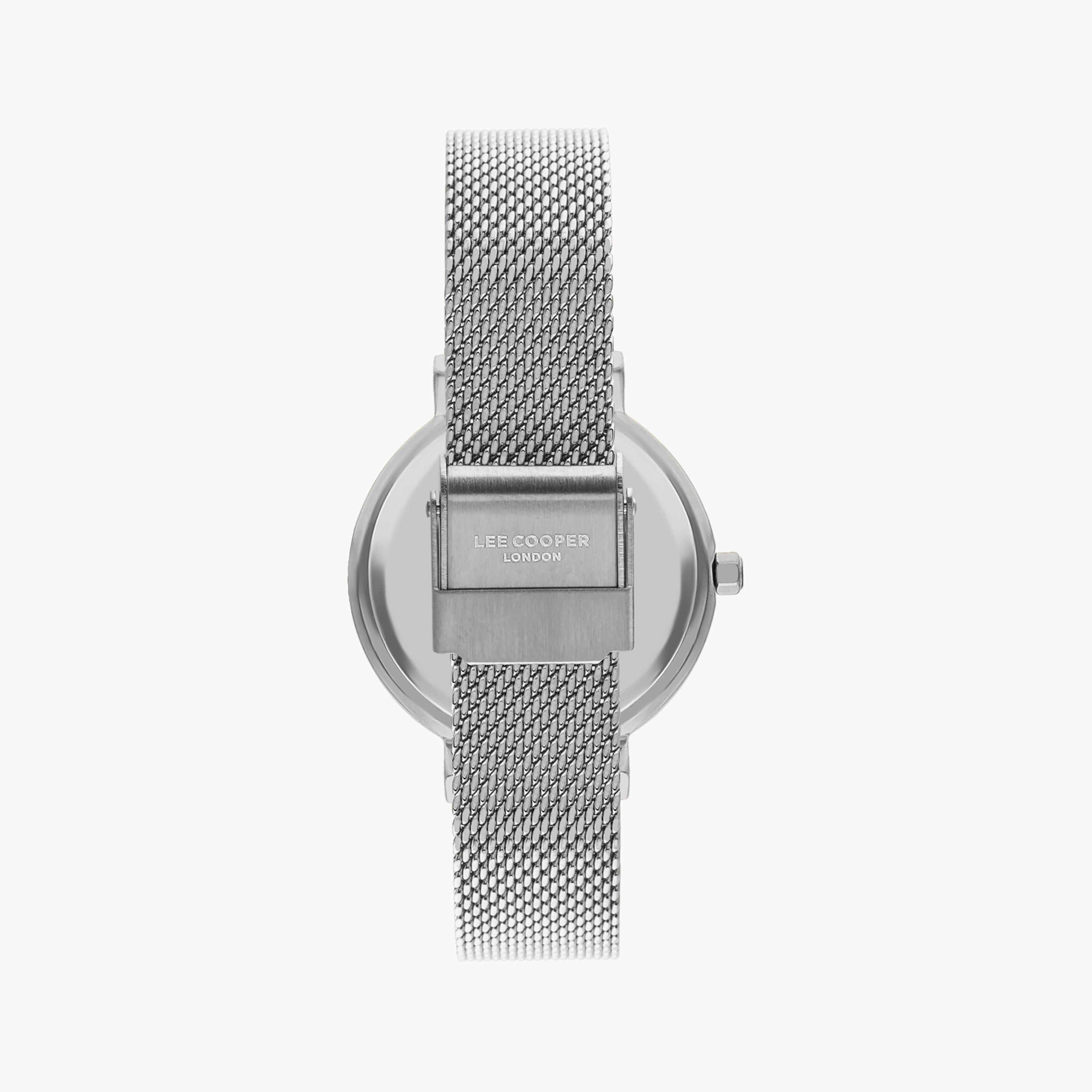 ساعة لي كوبر بسوار شبكي فضي مع أنالوج للنساء | LC07623.330-women-watchesandjewellery-watches-image-3