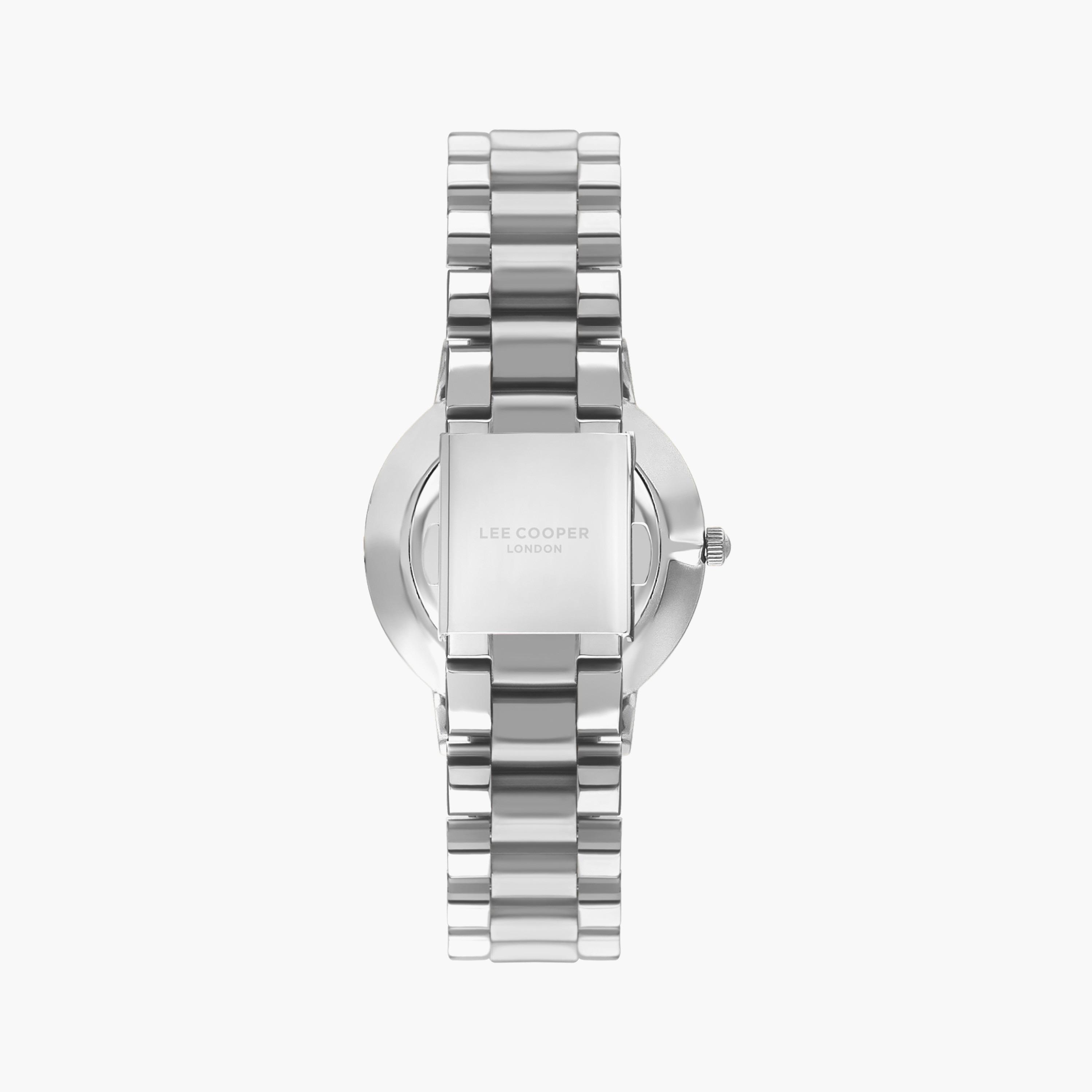 ساعة أنالوج فضية بسوار ستانلس ستيل من لي كوبر للنساء | LC07548.320-women-watchesandjewellery-watches-image-3