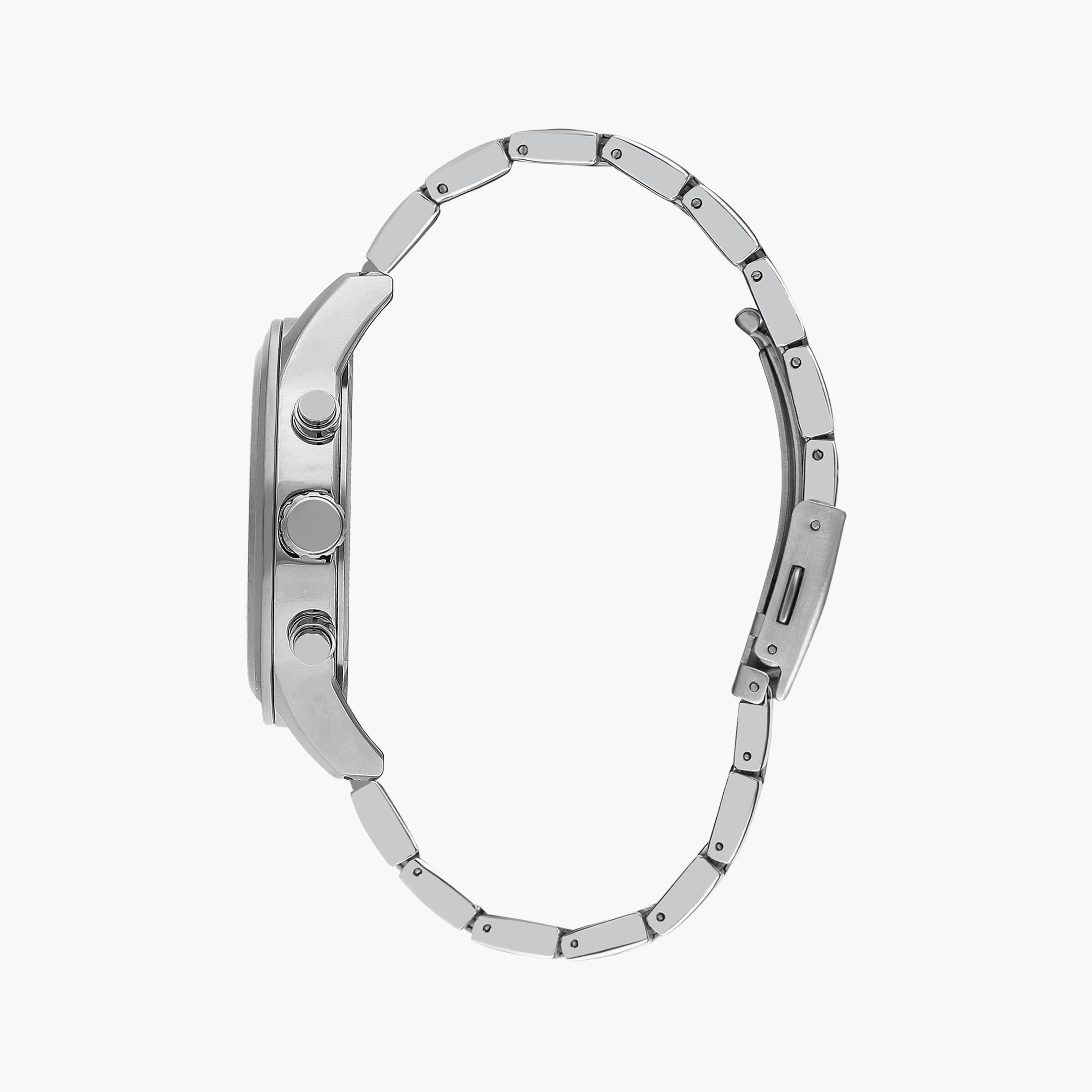ساعة كرونوغراف فضية بسوار ستانلس ستيل من لي كوبر للرجال | LC07562.390-men-watchesandjewellery-watches-image-2