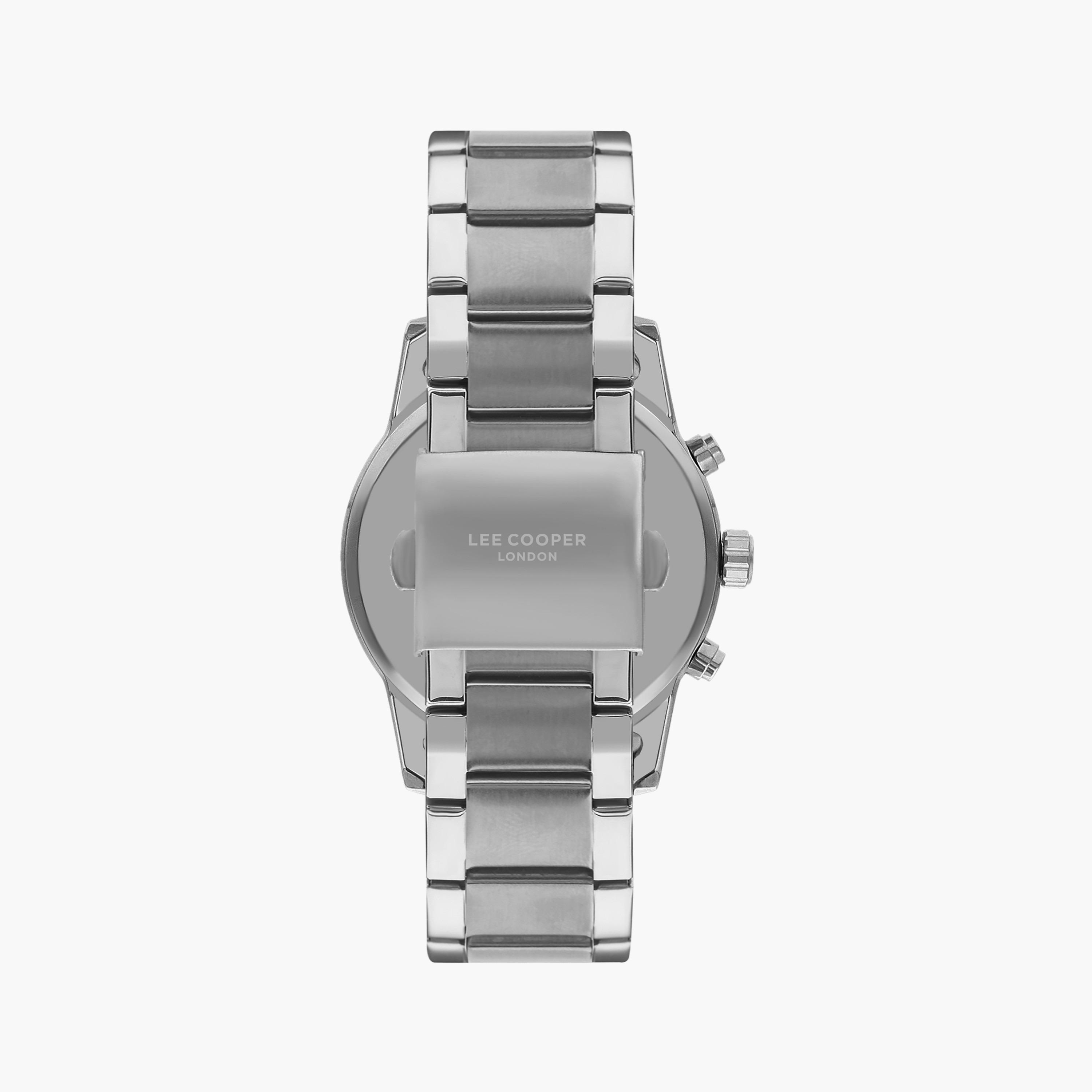 ساعة كرونوغراف فضية بسوار ستانلس ستيل من لي كوبر للرجال | LC07562.390-men-watchesandjewellery-watches-image-3