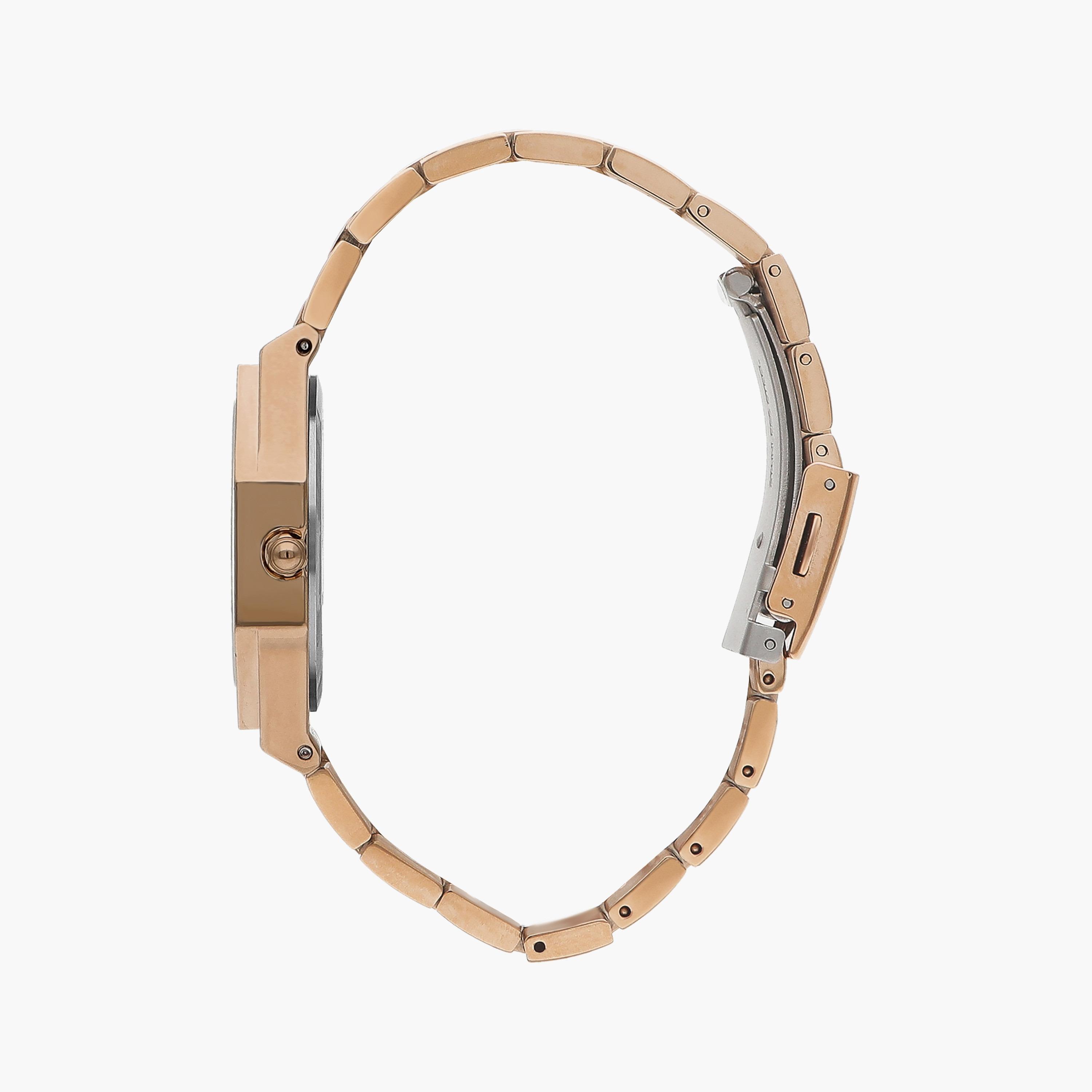 ساعة أنالوج ذهبية وردية بسوار ستانلس ستيل من لي كوبر للنساء | LC07599.410-women-watchesandjewellery-watches-image-2