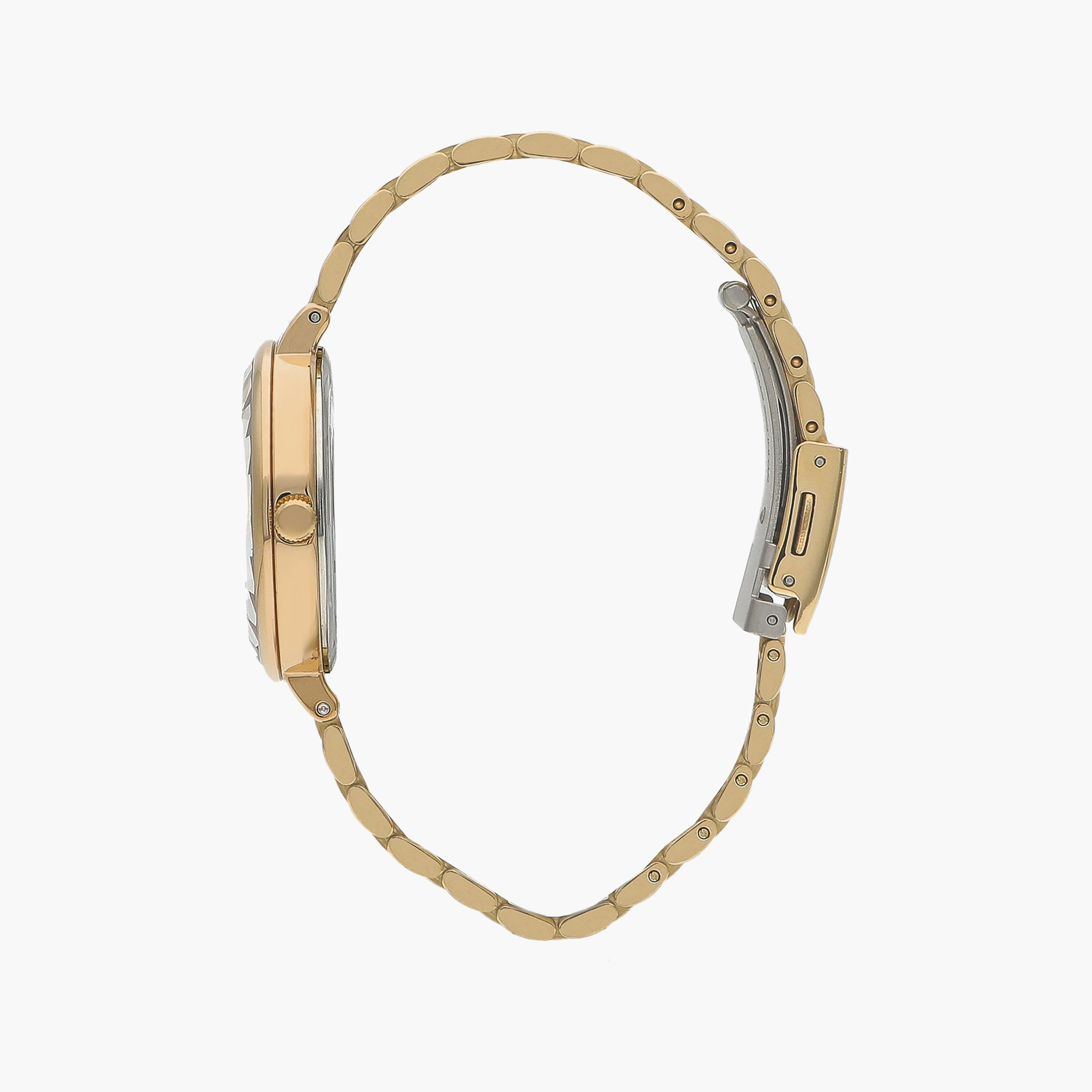 ساعة أنالوج ذهبية بسوار ستانلس ستيل من لي كوبر للنساء | LC07610.130-women-watchesandjewellery-watches-image-2