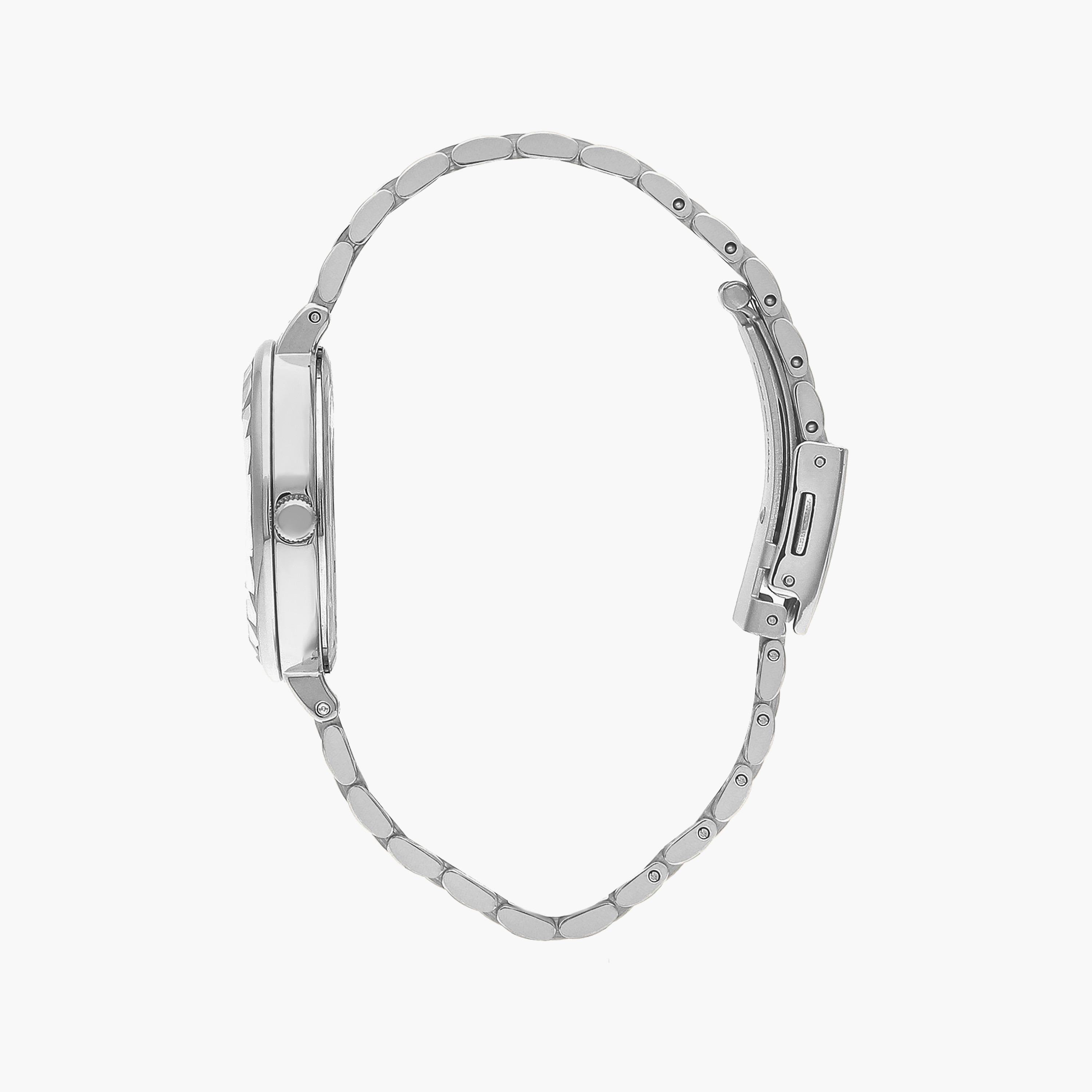 ساعة أنالوج فضية وذهبية وردية بسوار ستانلس ستيل من لي كوبر للنساء | LC07610.590-women-watchesandjewellery-watches-image-2