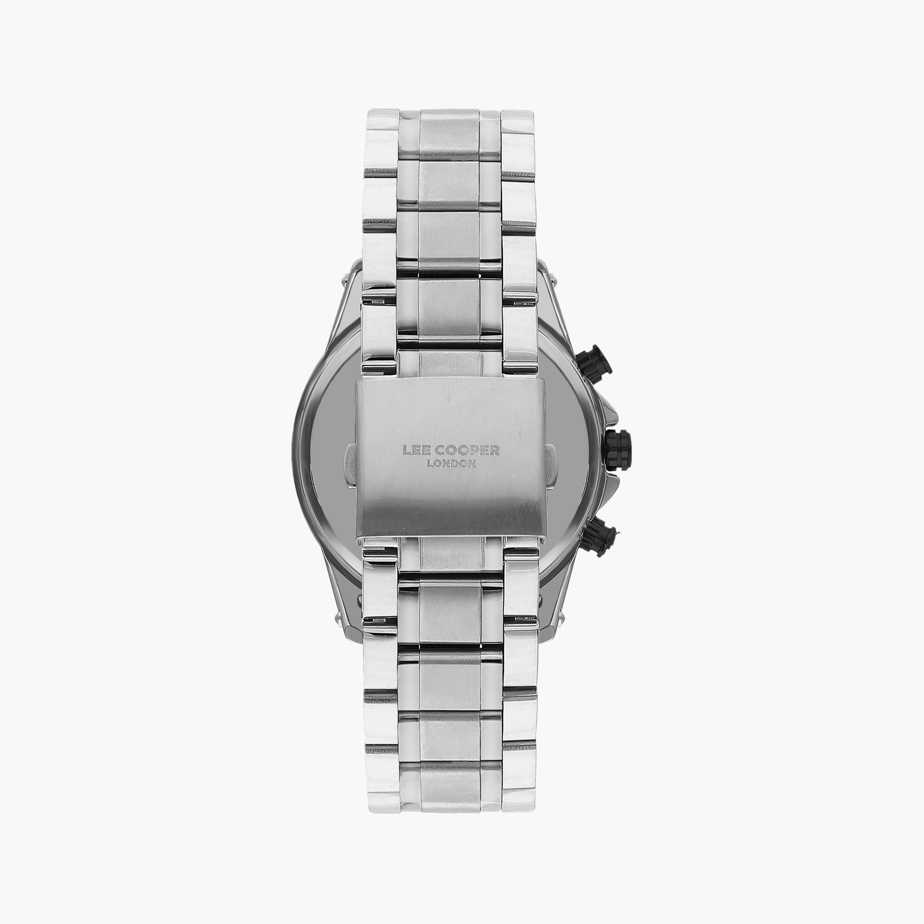 ساعة كرونوغراف فضية بسوار ستانلس ستيل من لي كوبر للرجال | LC07637.390-men-watchesandjewellery-watches-image-3