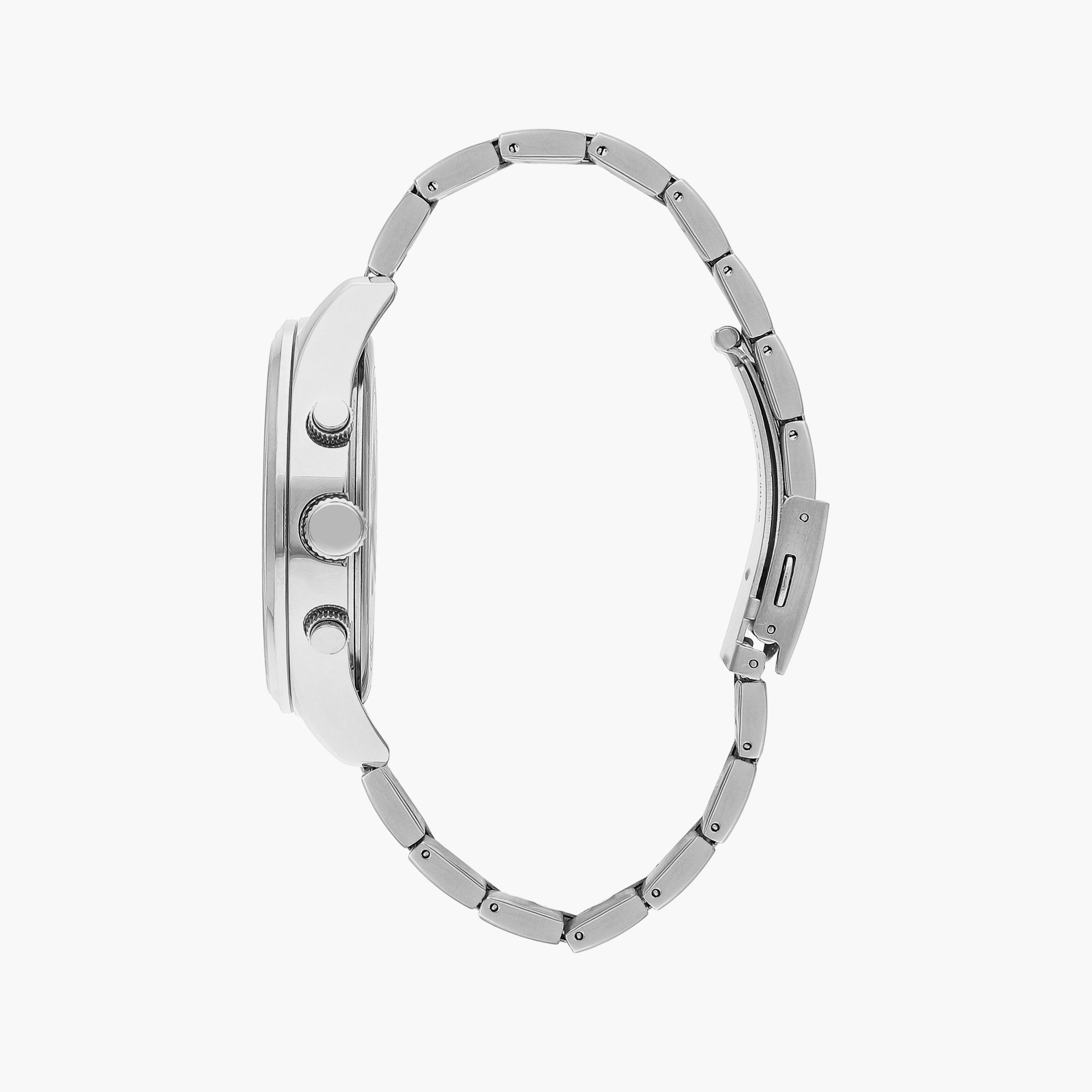 ساعة كرونوغراف فضية بسوار ستانلس ستيل من لي كوبر للرجال | LC07670.350-men-watchesandjewellery-watches-image-2