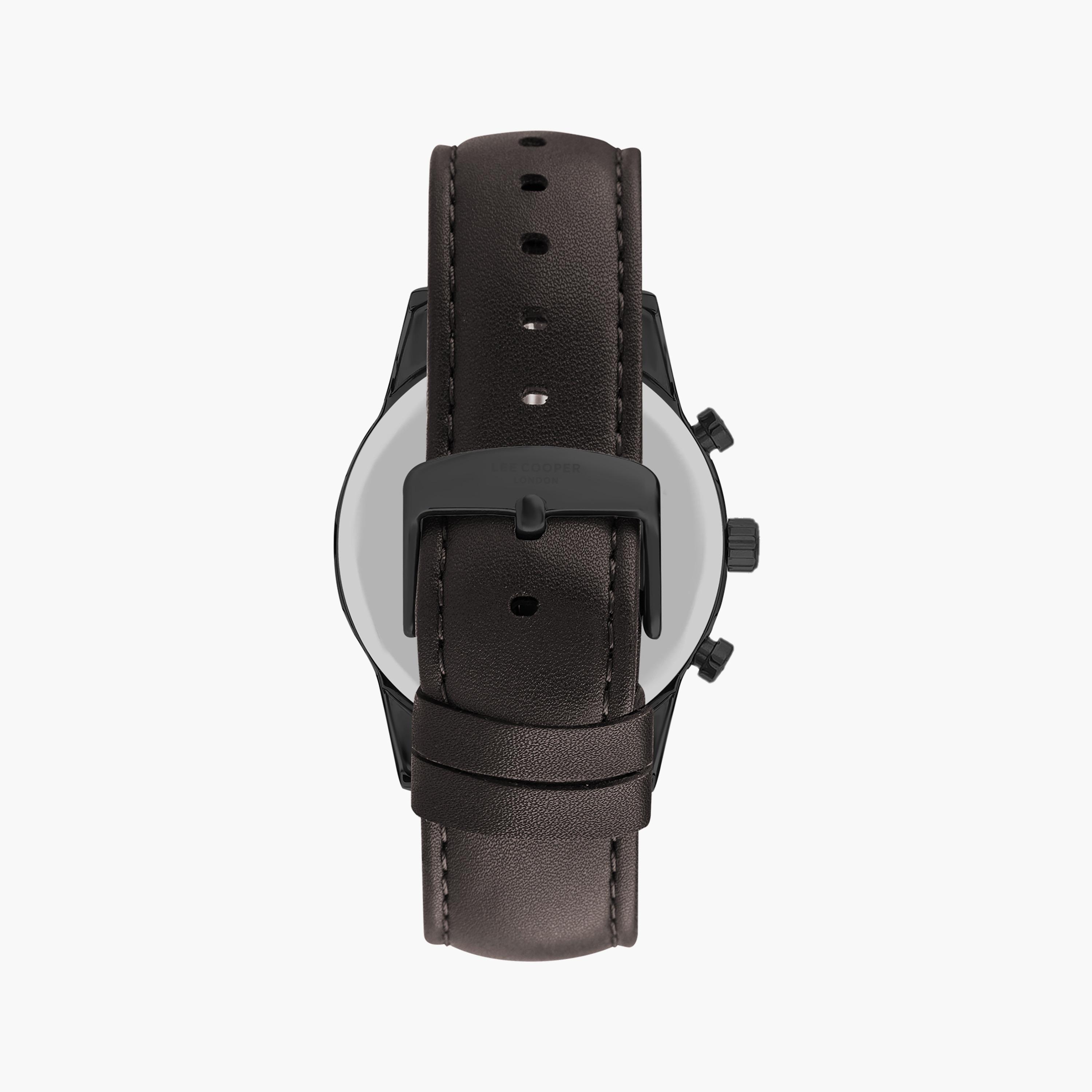 ساعة كرونوغراف بسوار جلدي بني للرجال من لي كوبر | LC07713.692-men-watchesandjewellery-watches-image-3
