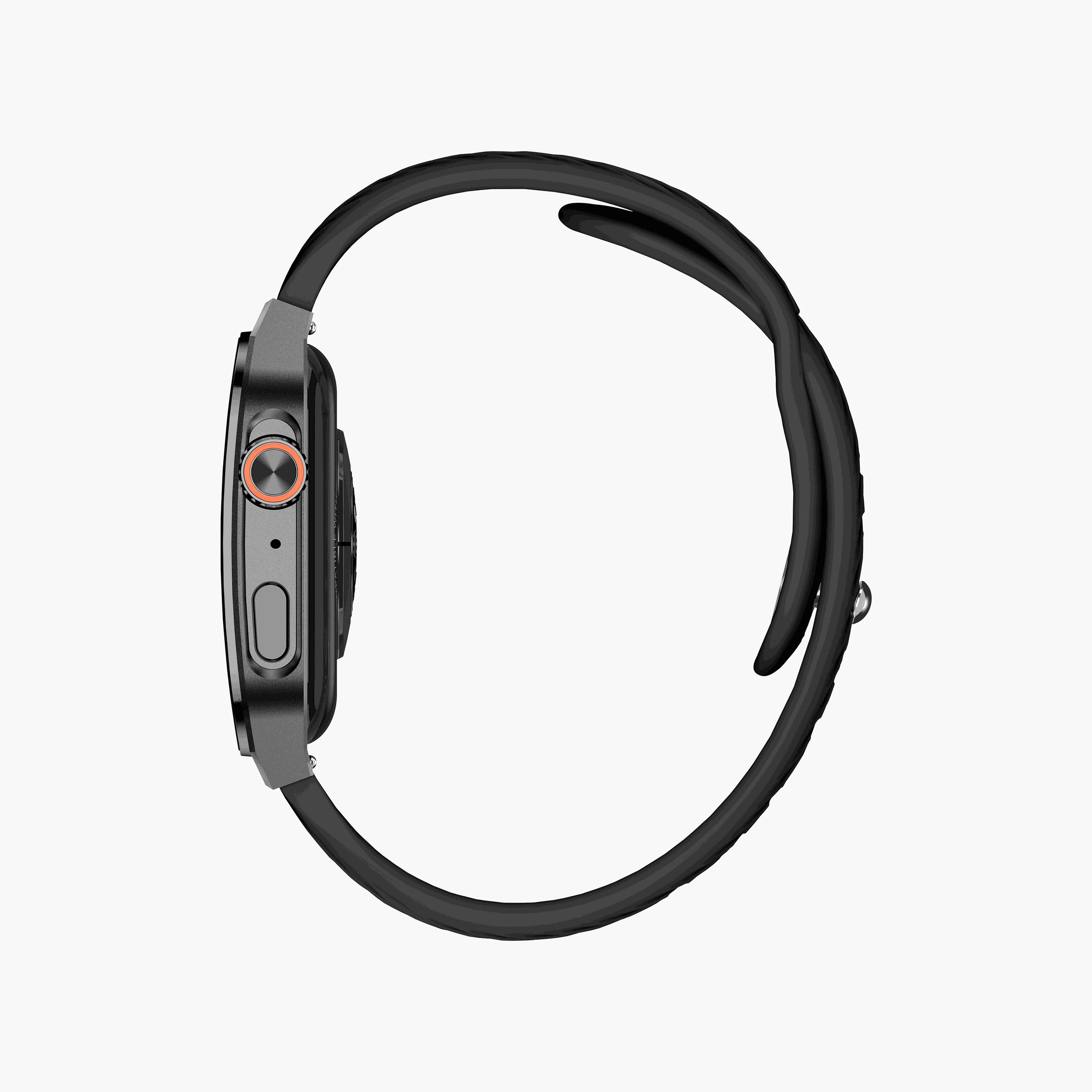 Kenneth Scott Unisex Black and Gun Metal Interchangeable Strap Smart Watch | KS-CURVE9-XSBB+X-men-watchesandjewellery-watches-image-3
