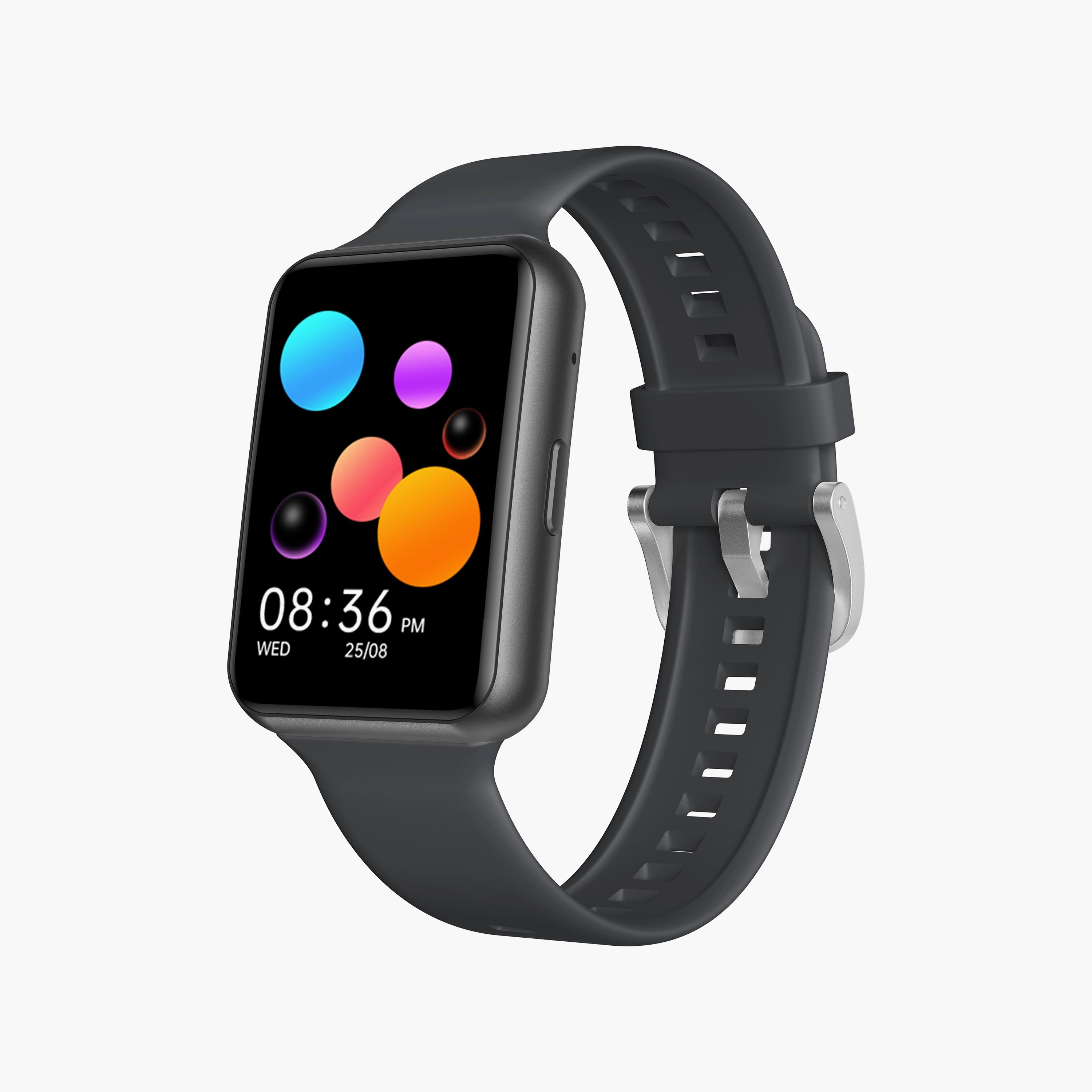 Kenneth Scott Unisex Black and Gun Metal Interchangeable Strap Smart Watch | KS-BLAZE-XSBB+X-men-watchesandjewellery-watches-image-2