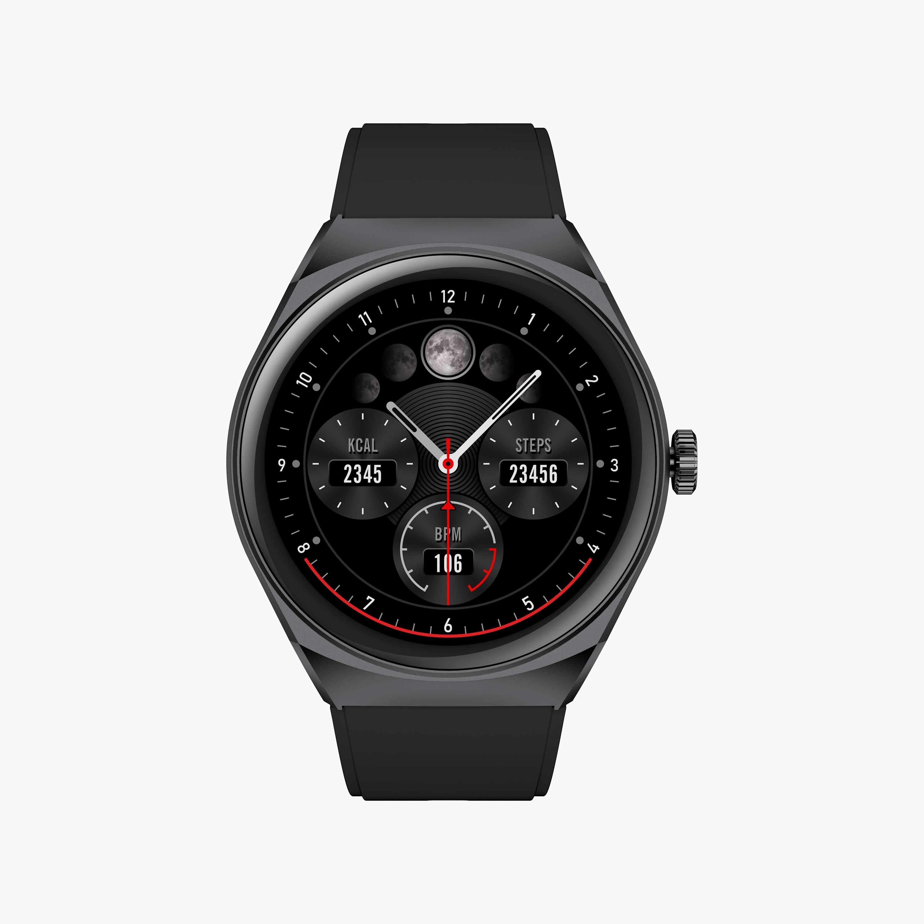 Kenneth Scott Unisex Black and Brown Interchangeable Strap Smart Watch | KS-GEN9SE-XSBB+D-men-watchesandjewellery-watches-image-1
