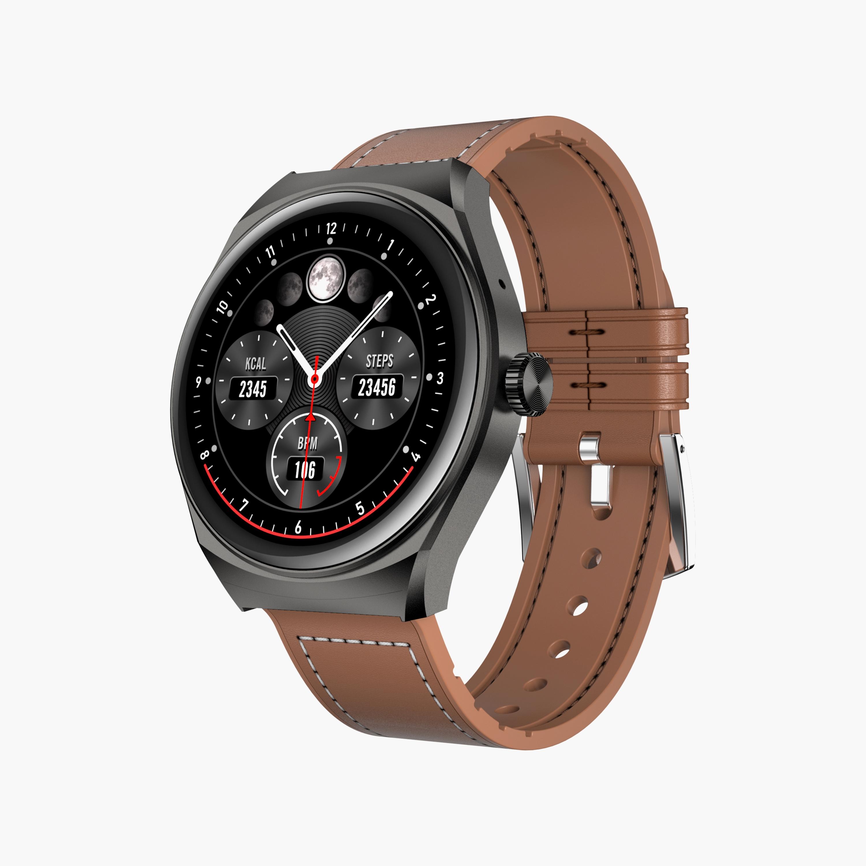 Kenneth Scott Unisex Black and Brown Interchangeable Strap Smart Watch | KS-GEN9SE-XSBB+D-men-watchesandjewellery-watches-image-4