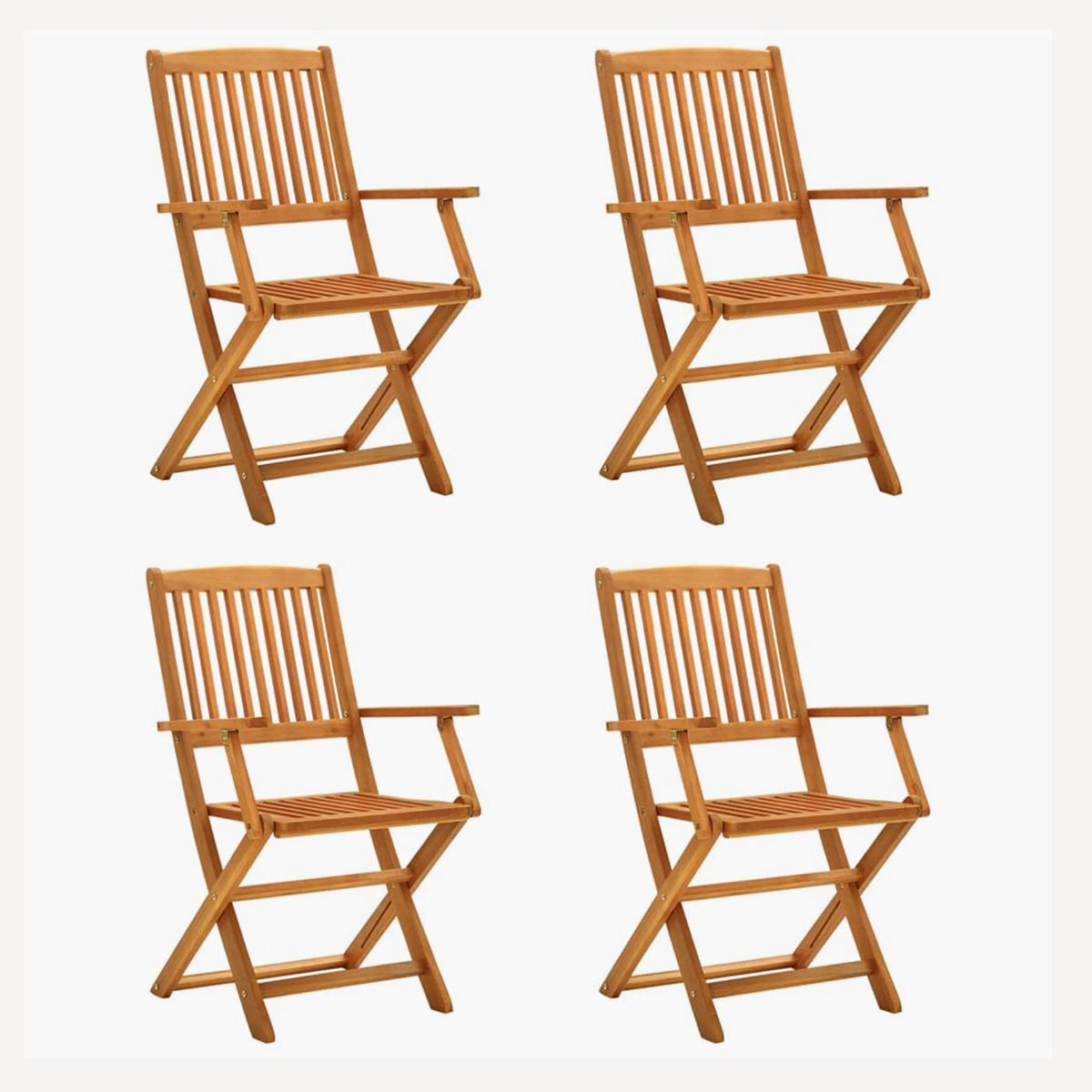 VidaXL Outdoor Foldable Armchair - Set of 4