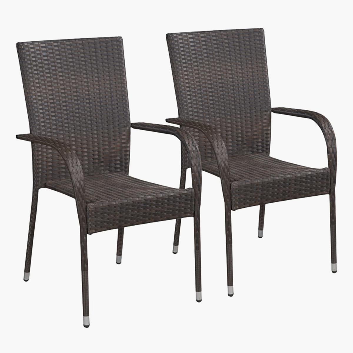 VidaXL Stackable Outdoor Armchairs