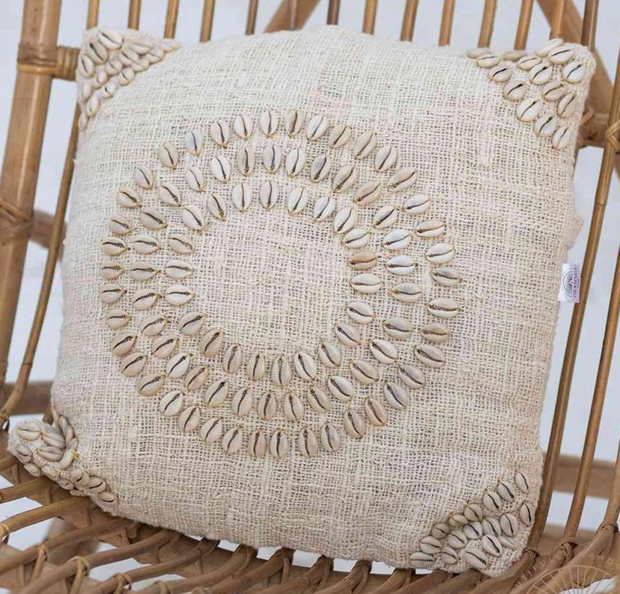 The 8 Senses Living Bohoho Seashells Cushion Cover - 40x40 cm