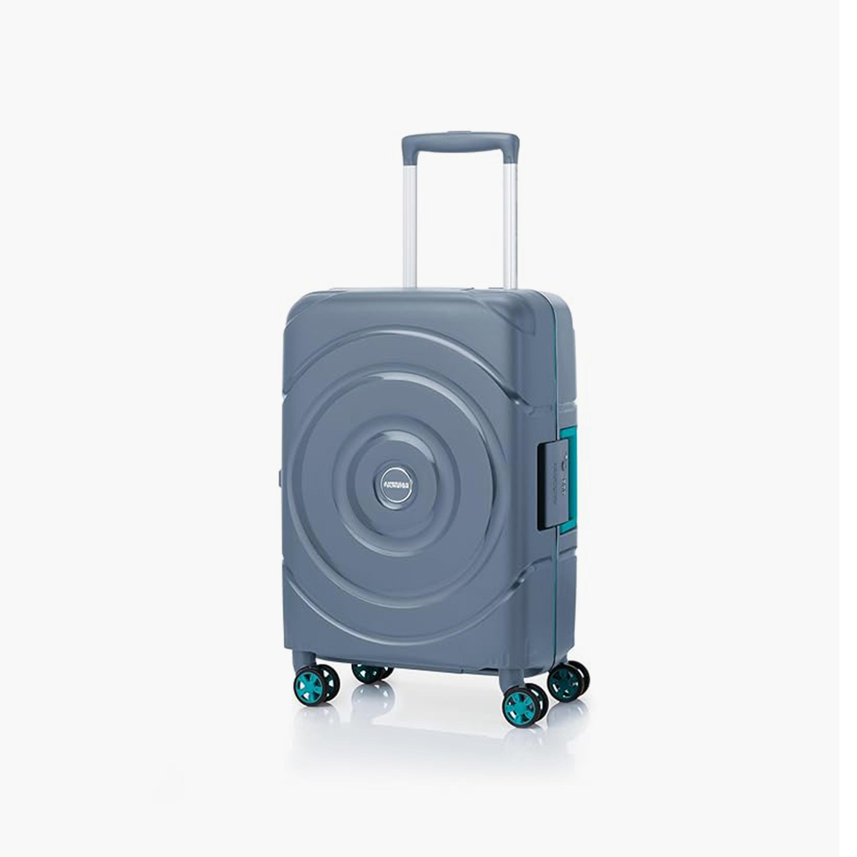 حقيبة أمريكان توريستر ذات هيكل صلب بعجلات مقاس 68 سم باللون الرمادي السماوي مع قفل TSA-travel-luggagesandbags-luggage-image-1