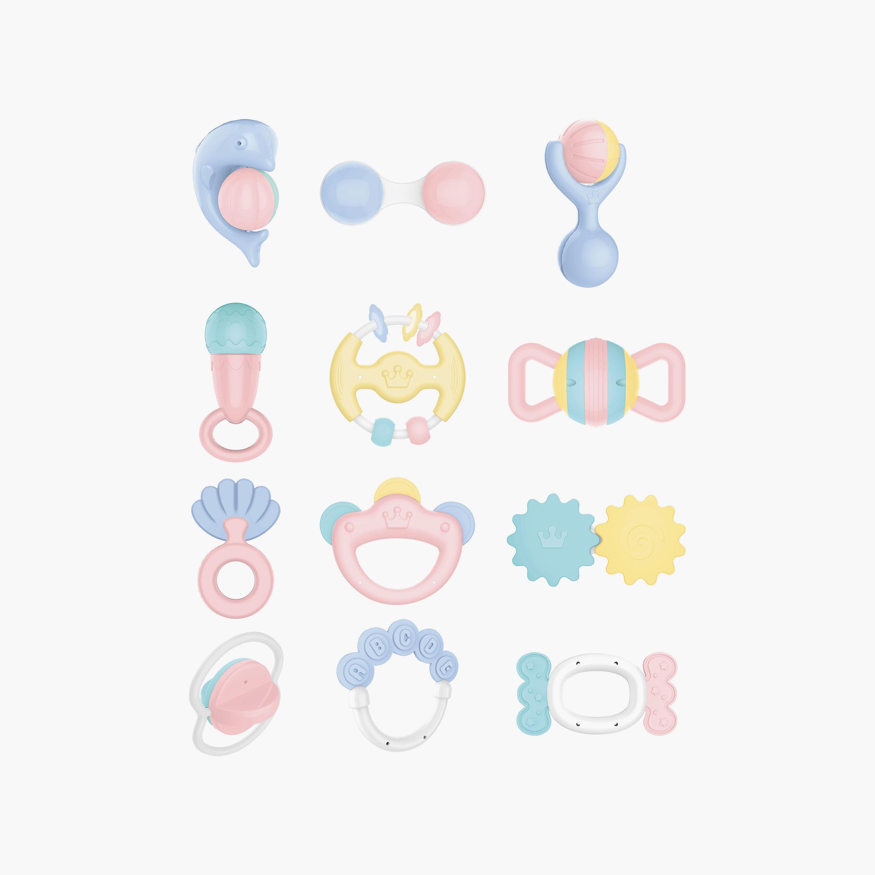 خشخيشات وعضاضة 11 قطعة من هوانجر-toys-babyandtoddlertoys-rattlesandteethers-image-2