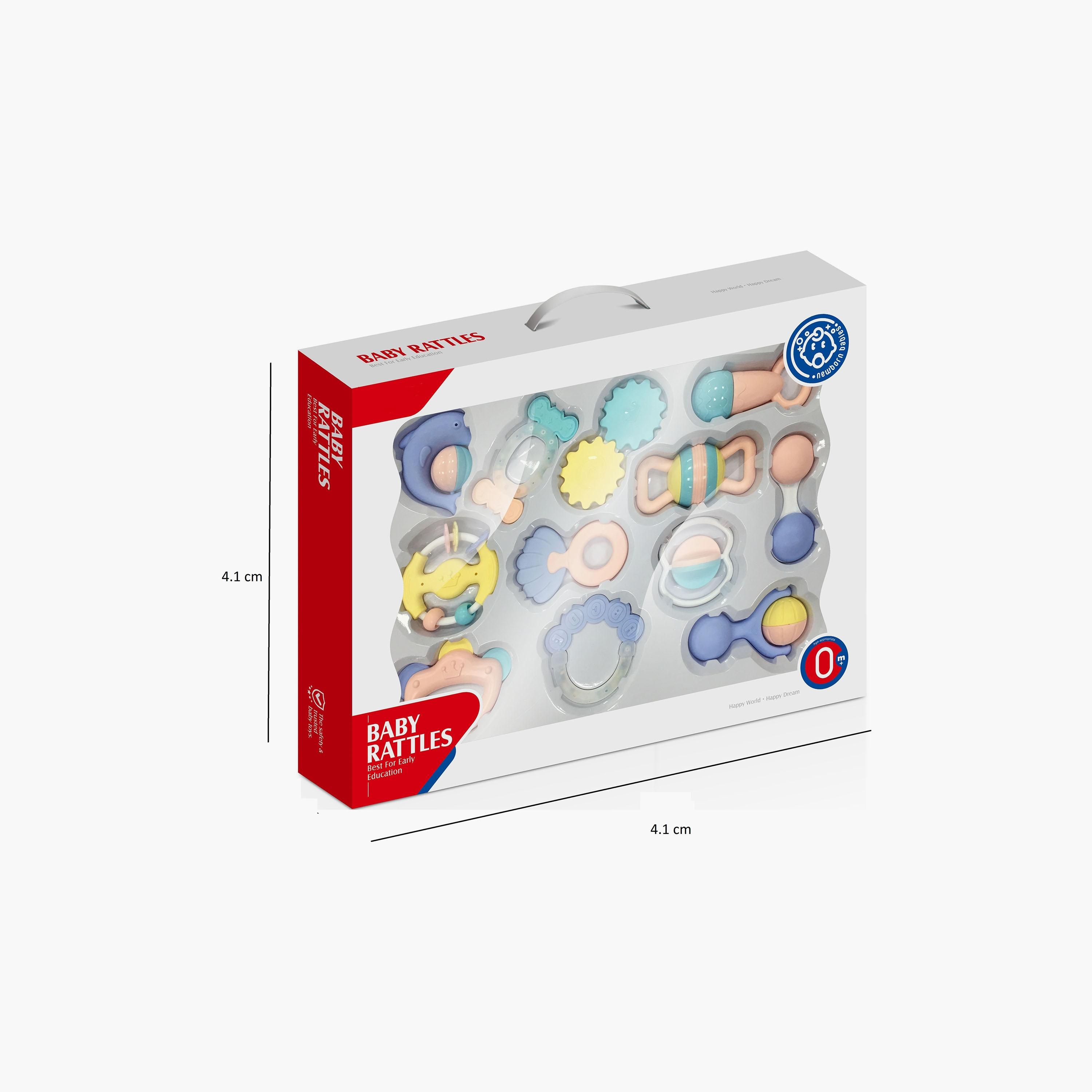 خشخيشات وعضاضة 11 قطعة من هوانجر-toys-babyandtoddlertoys-rattlesandteethers-image-3