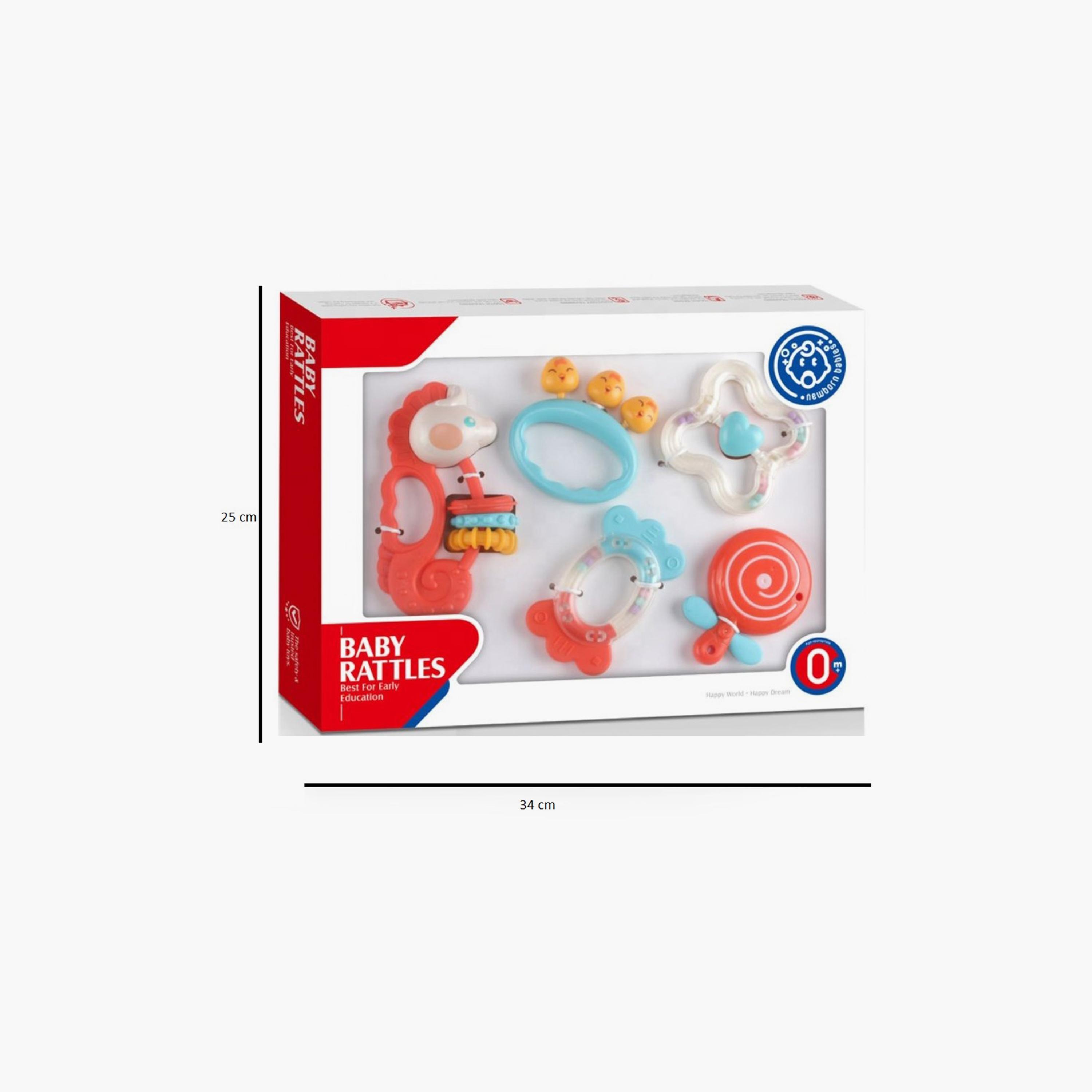 خشخيشات حسية 5 قطع من هوانجر-toys-babyandtoddlertoys-rattlesandteethers-image-2