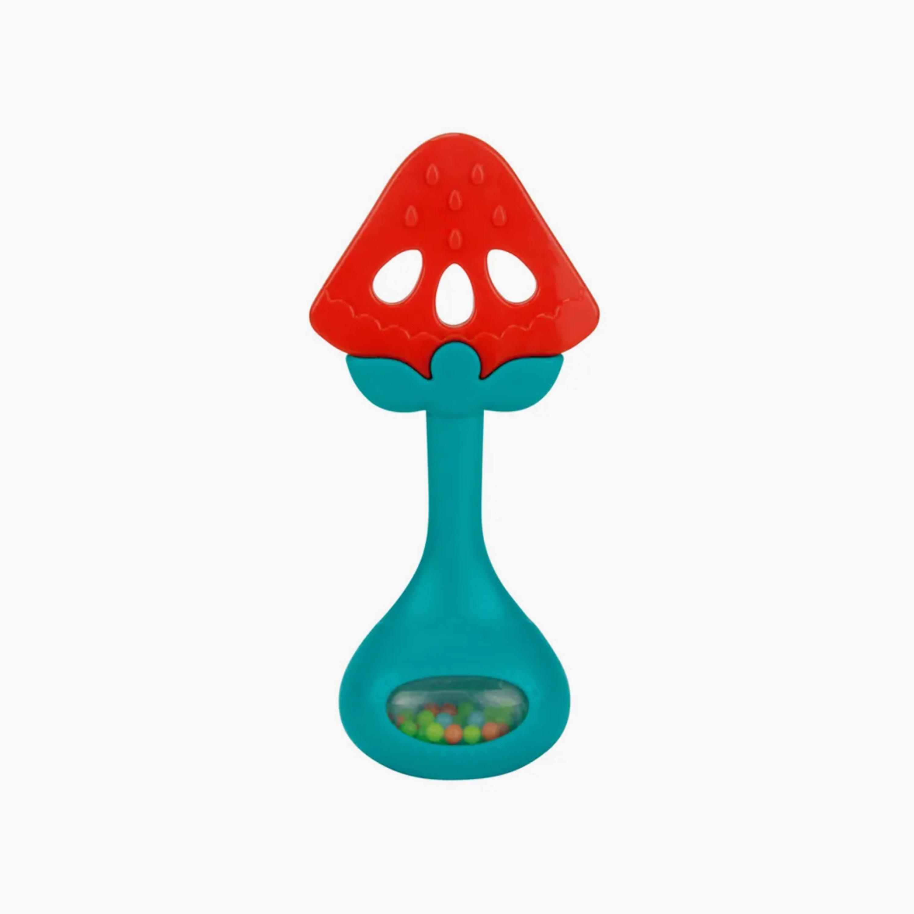 عضاضة بشكل البطيخ مع خشخيشة من هوانجر-toys-babyandtoddlertoys-rattlesandteethers-image-4