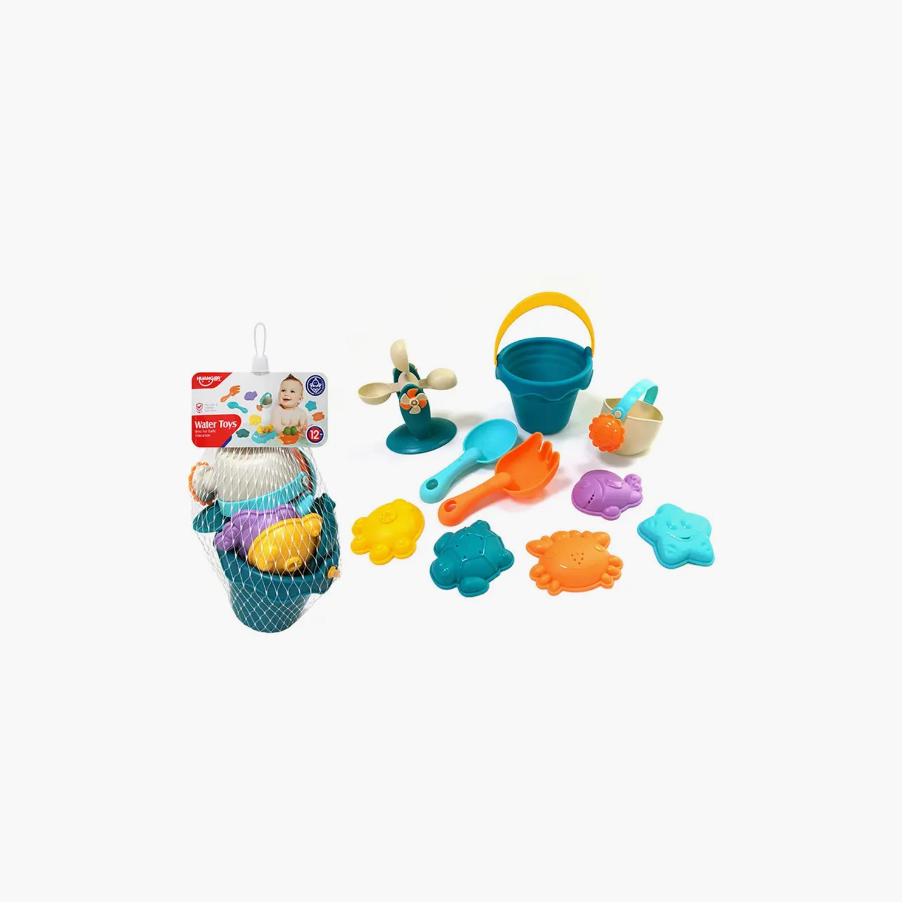 Huanger 9-Piece Sand & Beach Playset-toys-outdoor-poolandbeach-beachtoys-image-1