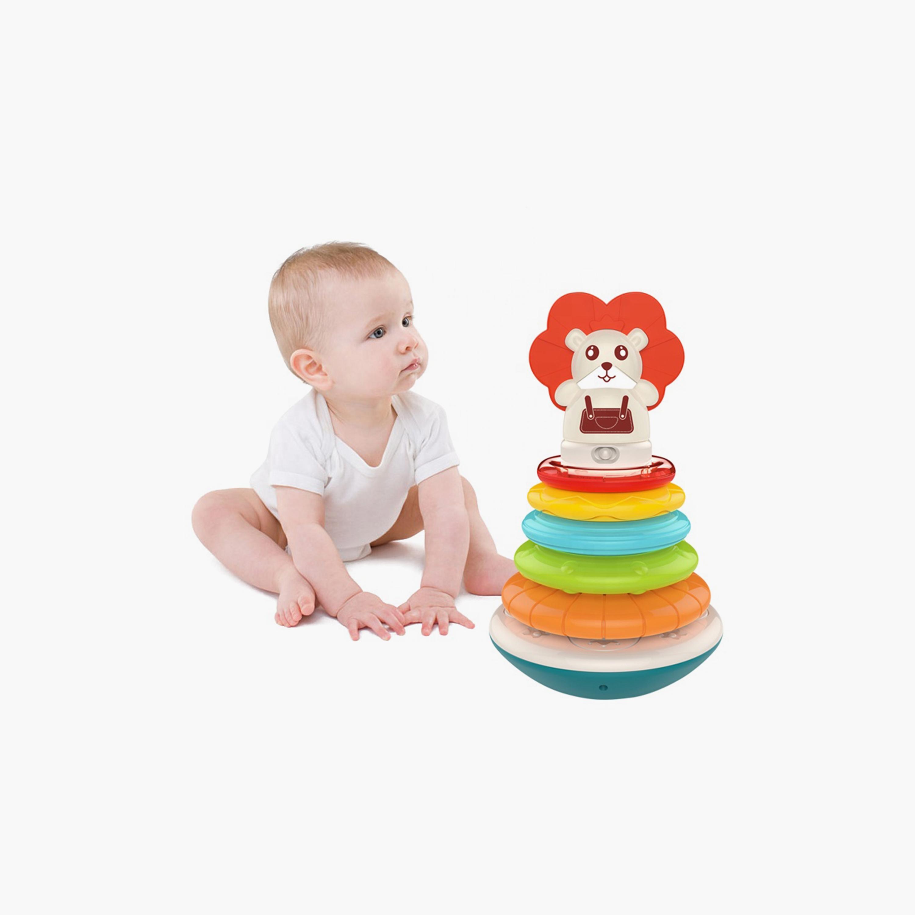 Huanger Stacking Musical Toy, Lion-toys-babyandtoddlertoys-stackingandnestingtoys-image-2