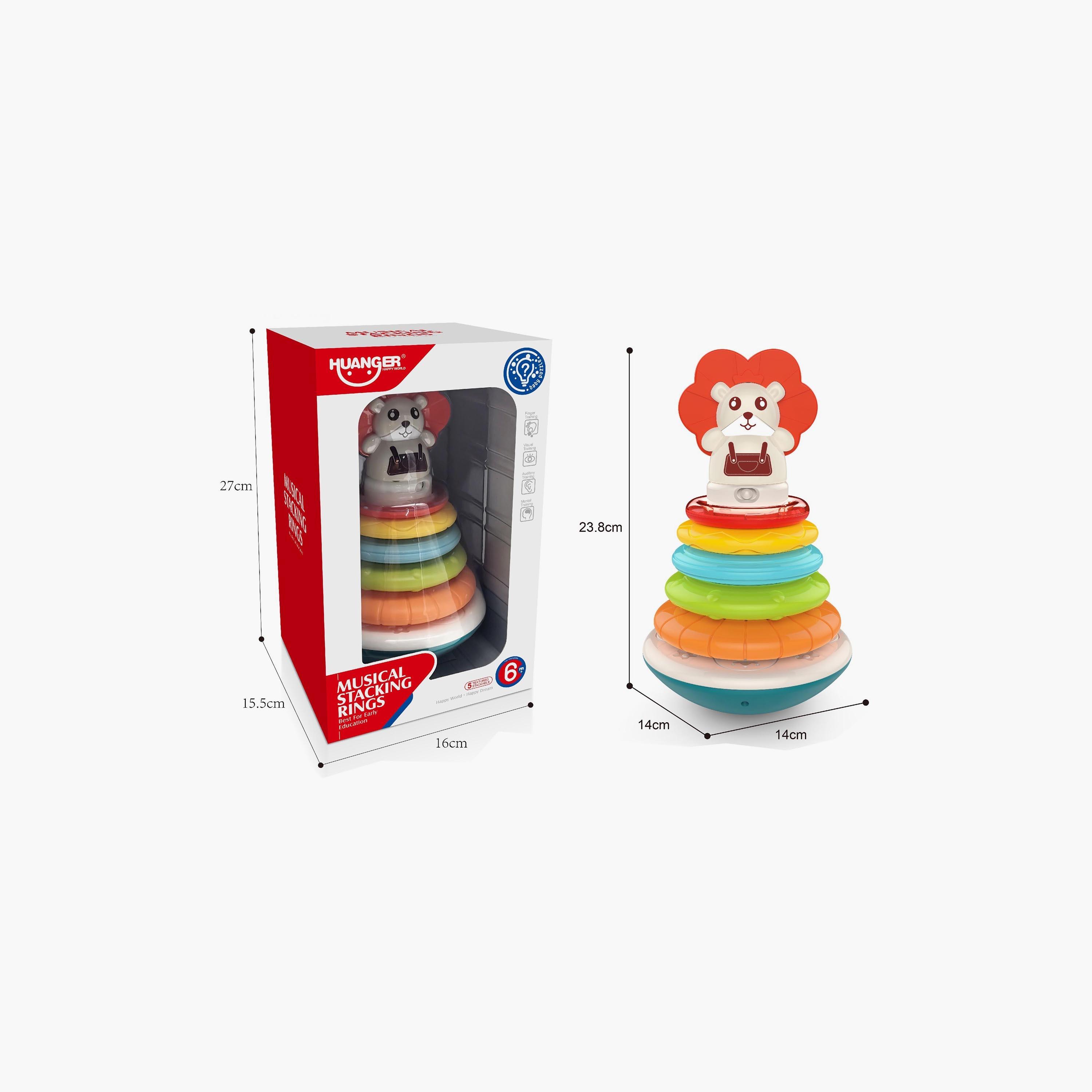 Huanger Stacking Musical Toy, Lion-toys-babyandtoddlertoys-stackingandnestingtoys-image-5