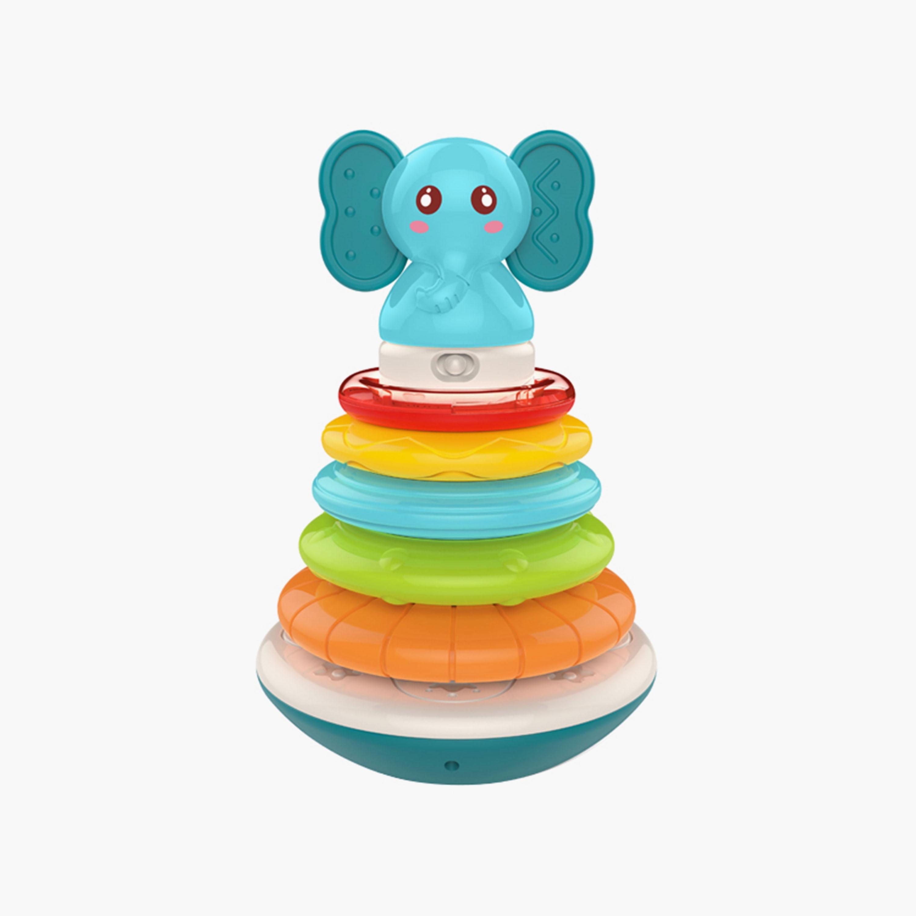 Huanger Stacking Musical Toy, Elephant-toys-babyandtoddlertoys-stackingandnestingtoys-image-1