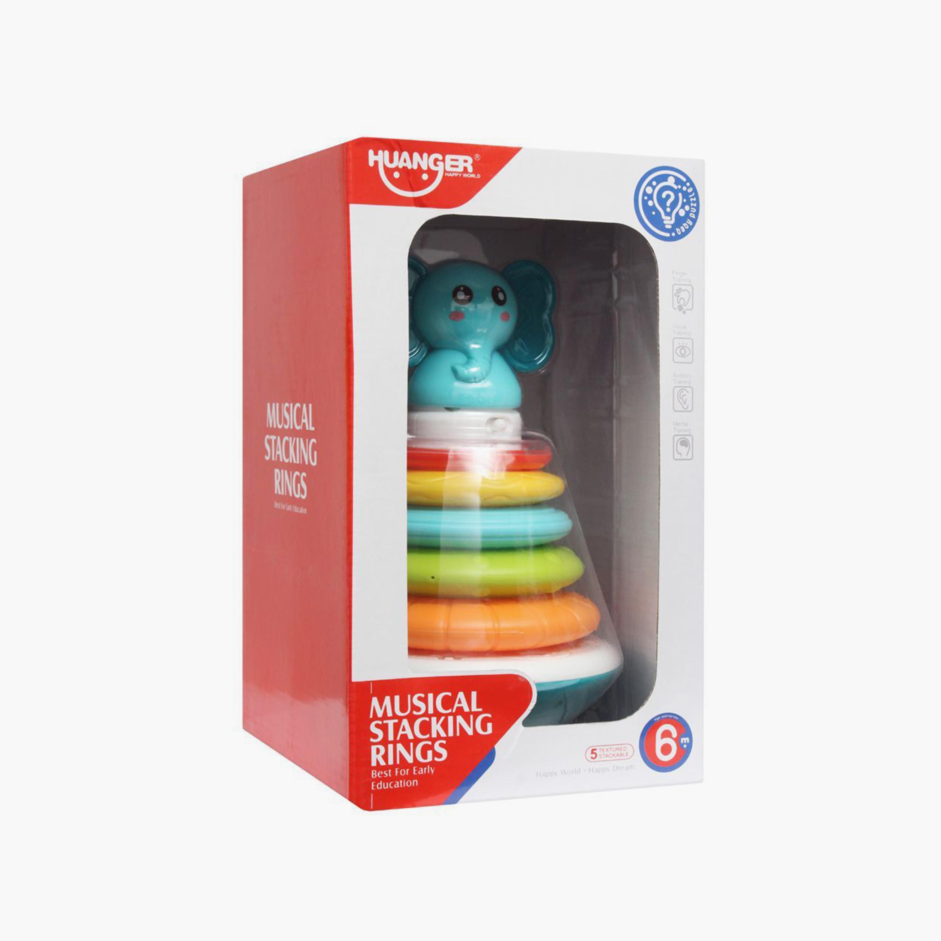 Huanger Stacking Musical Toy, Elephant-toys-babyandtoddlertoys-stackingandnestingtoys-image-2