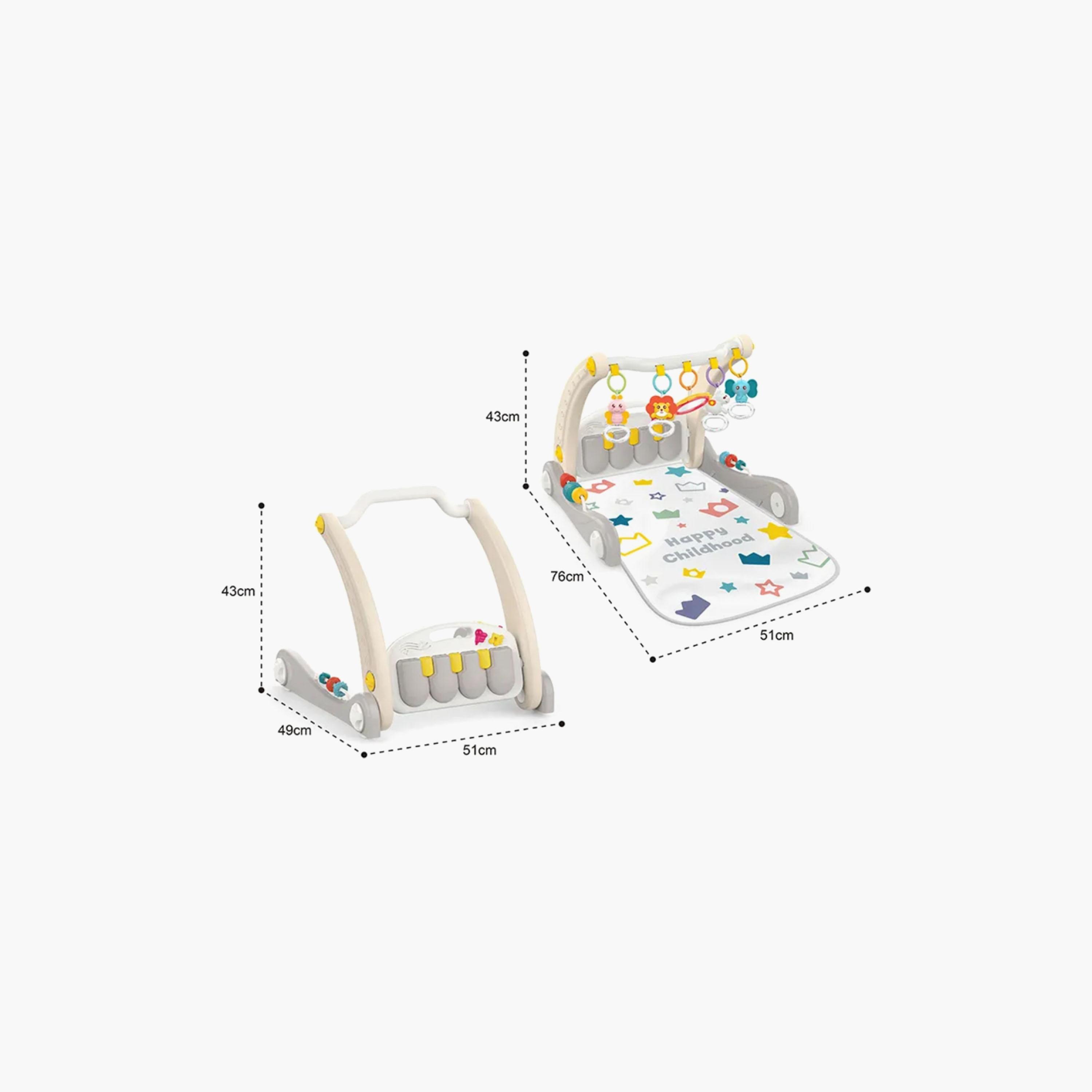 Huanger 2-in-1 Piano Rack & Walker-baby-infantactivity-walkers-image-4