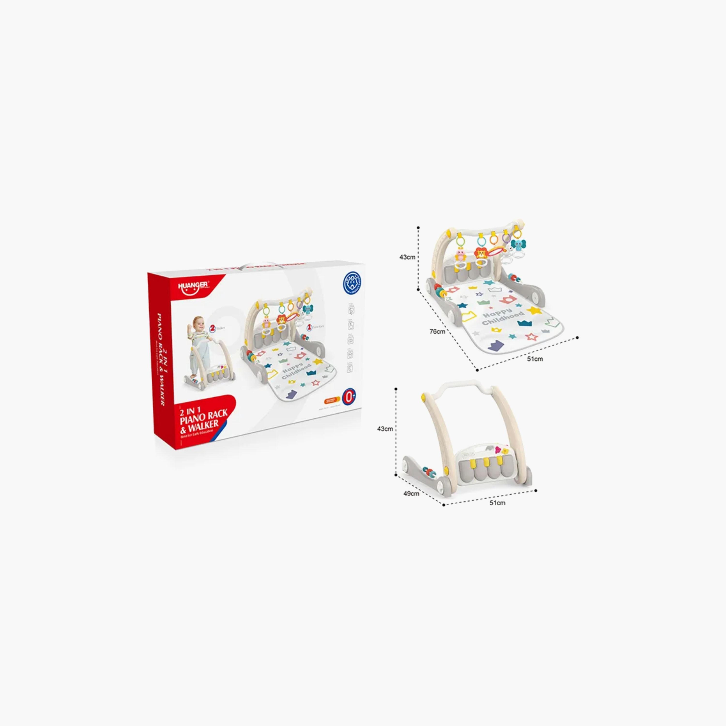 Huanger 2-in-1 Piano Rack & Walker-baby-infantactivity-walkers-image-5