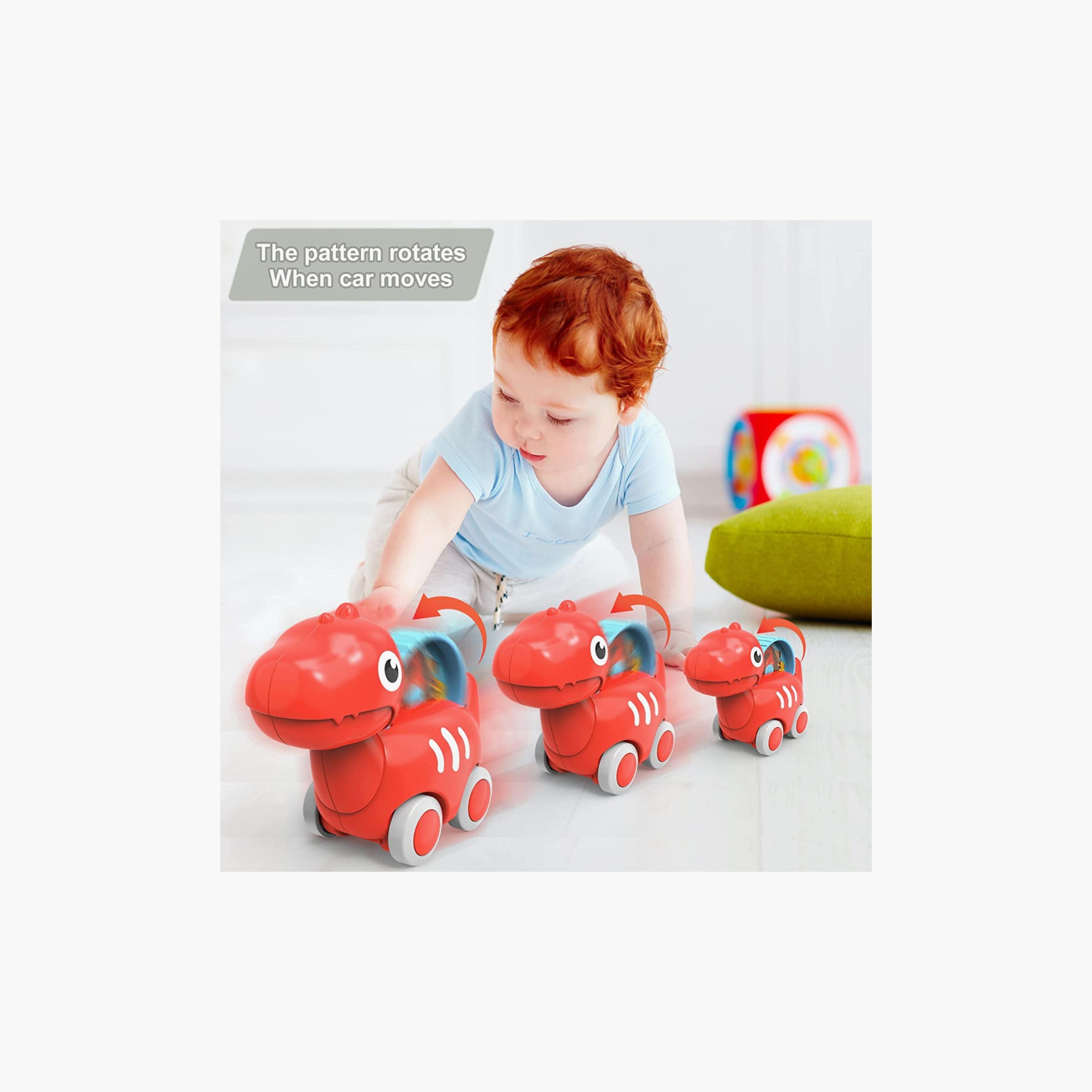 Huanger Dinosaur Toy Car, Red-toys-babyandtoddlertoys-pushandpulltoys-image-3