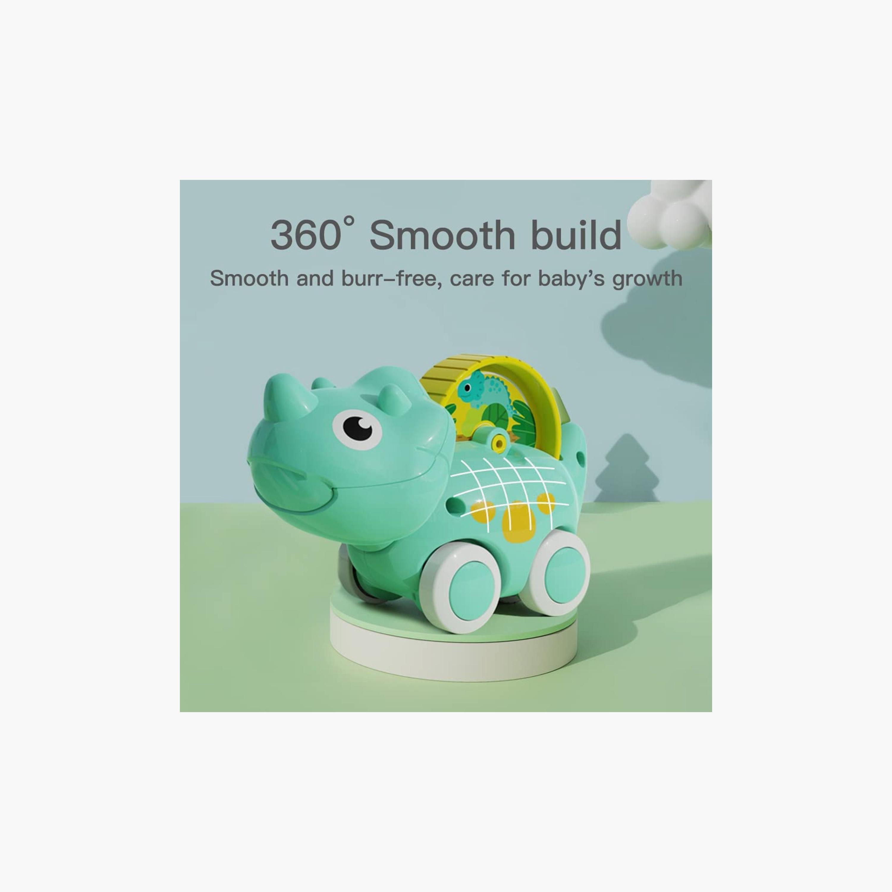 Huanger Triceratops Toy Car, Green-toys-babyandtoddlertoys-pushandpulltoys-image-3