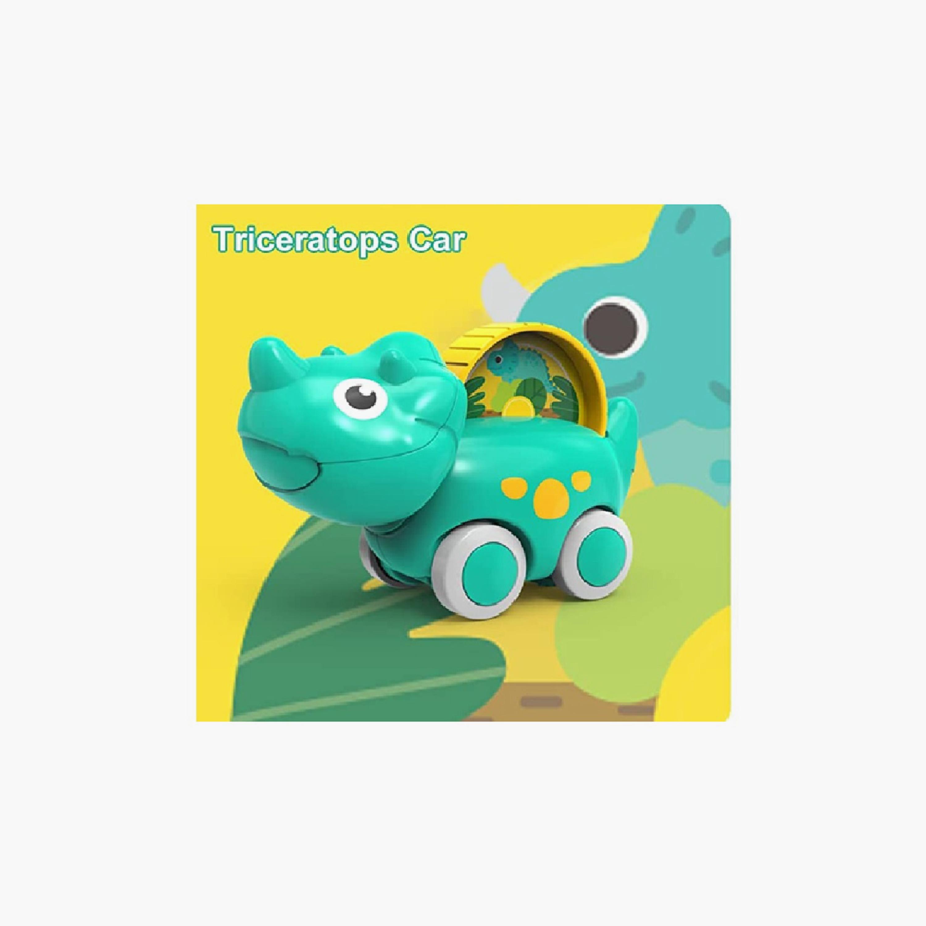Huanger Triceratops Toy Car, Green-toys-babyandtoddlertoys-pushandpulltoys-image-4
